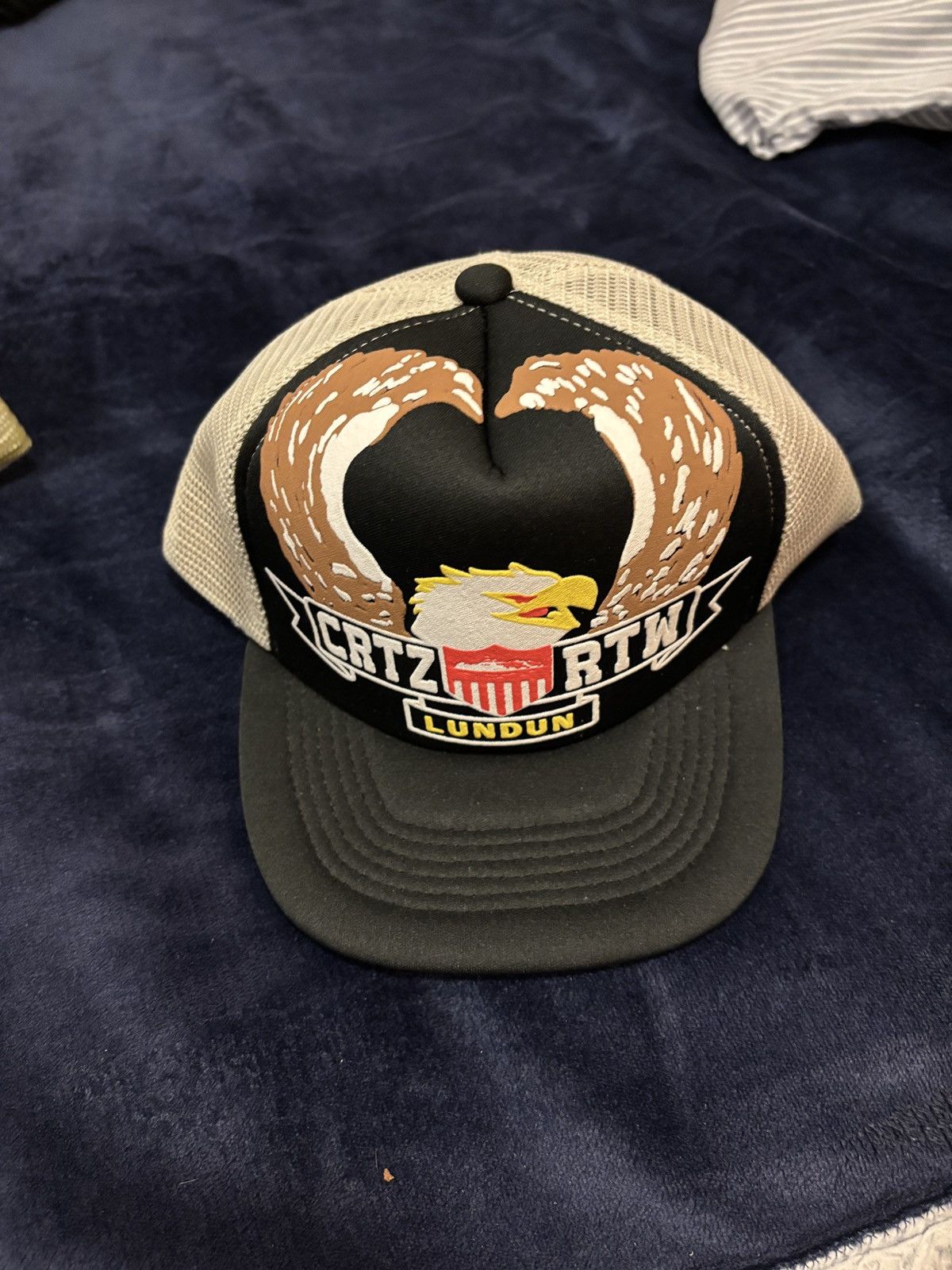 Corteiz Corteiz Black 5 Star trucker hat | Grailed
