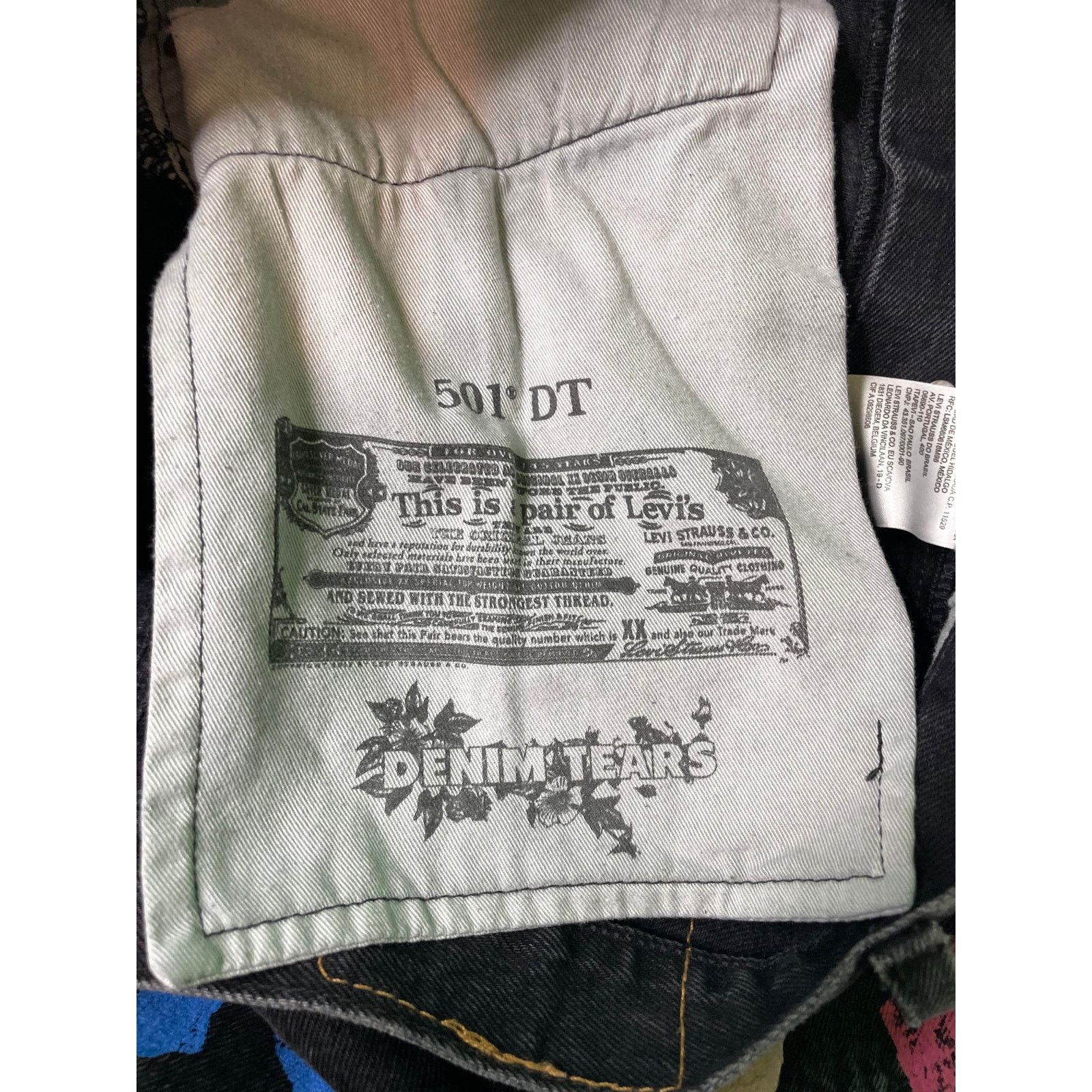 DENIM TEARS Denim Tears 'BSTROY' Black Jeans Size US 33 - 7 Thumbnail
