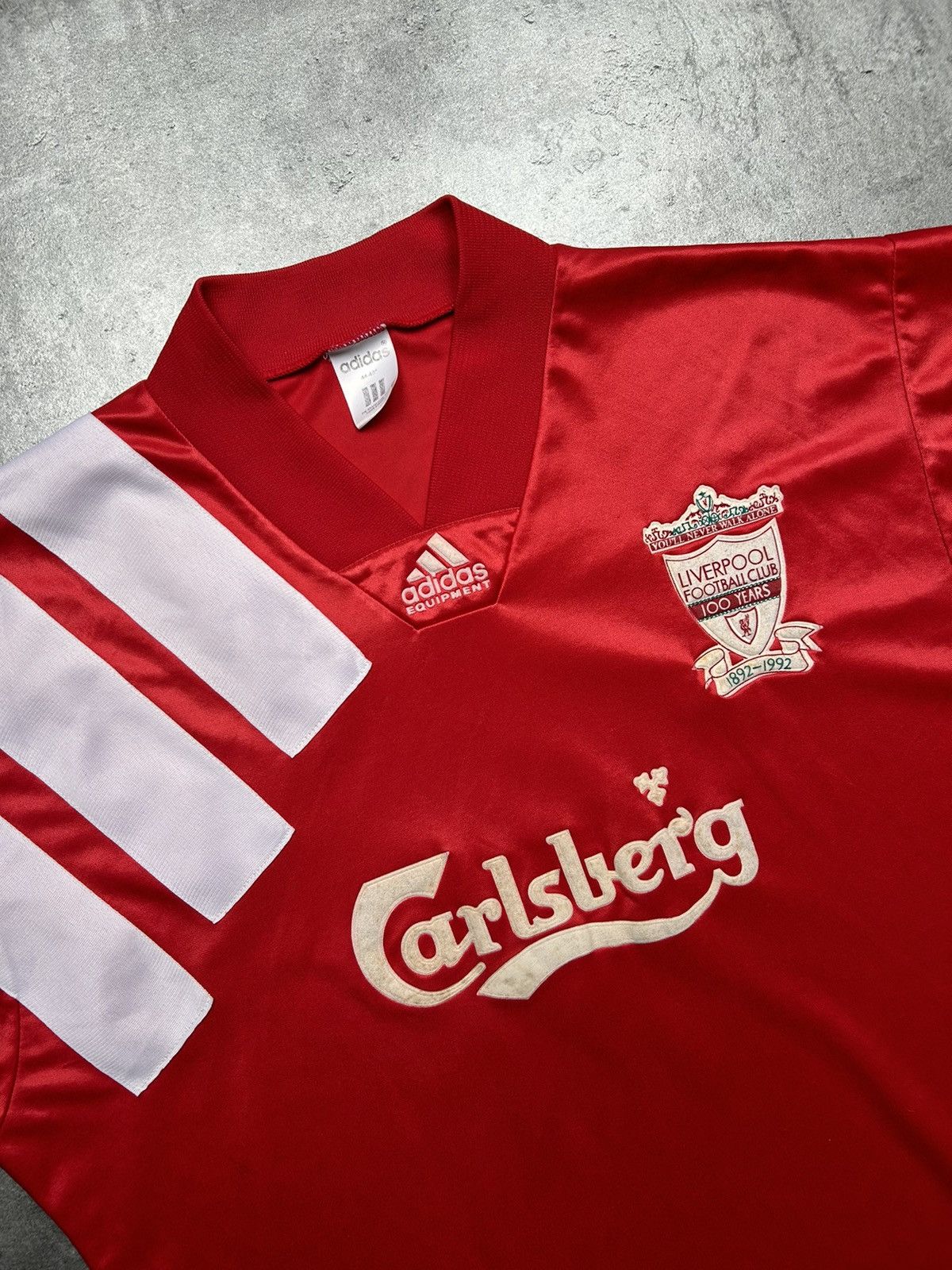 Adidas Vintage Liverpool 1992-93 Home Shirt Adidas Carlsberg Size US L / EU 52-54 / 3 - 4 Thumbnail