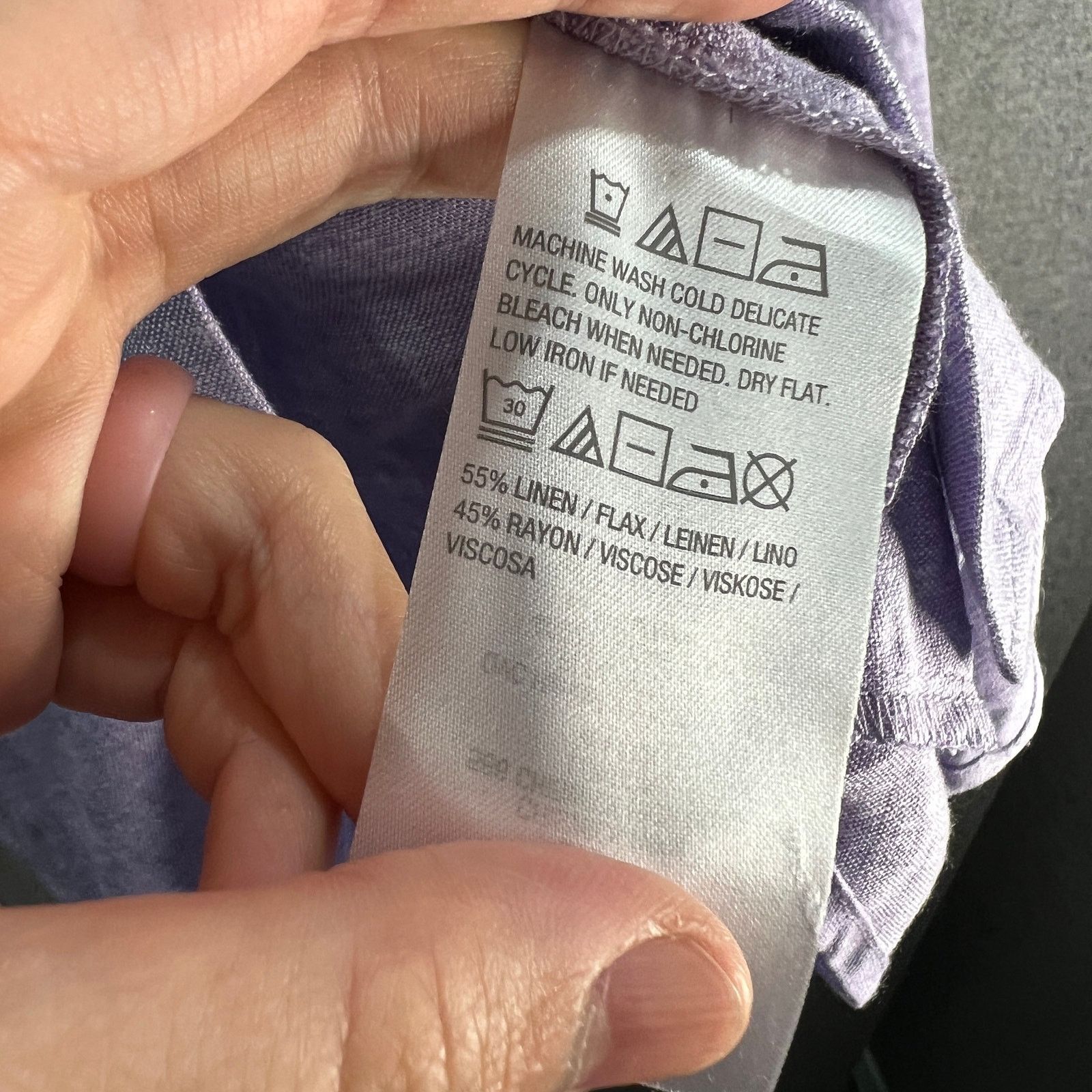 Other Susan Graver Pure Regular Cross Dued Linen Size XL / US 12-14 / IT 48-50 - 9 Thumbnail