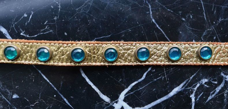 Number (N)ine Number (N)ineMiyashita Takahiro 07 Rivet Emerald Belt 2503- Size ONE SIZE - 7 Thumbnail