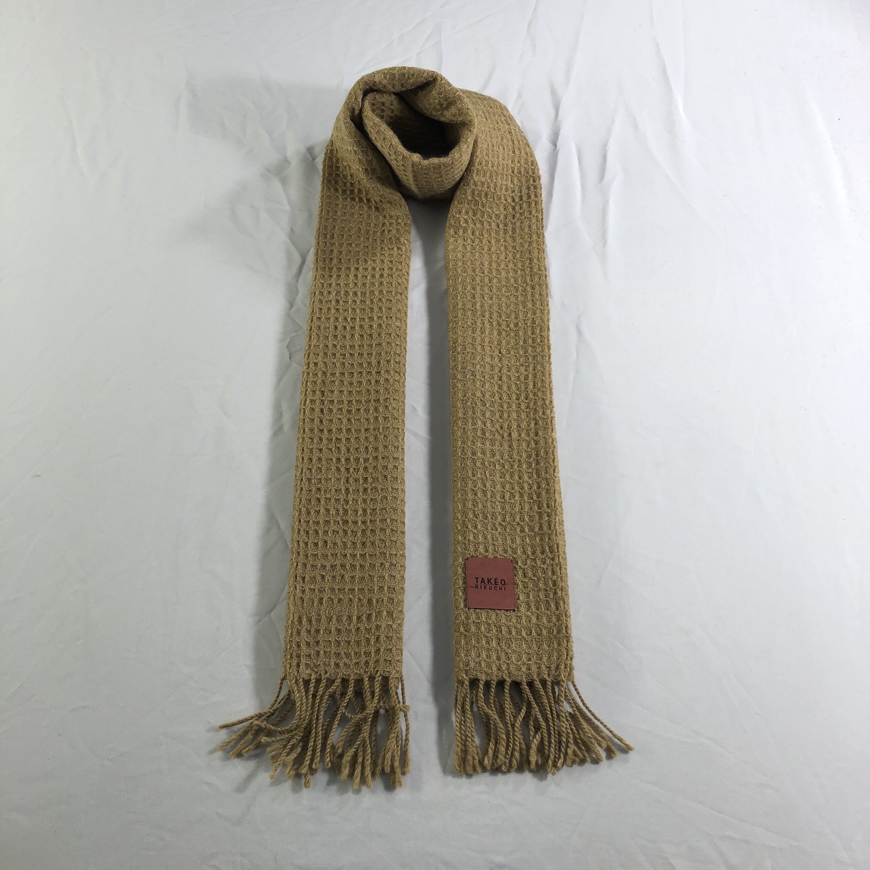 Takeo Kikuchi Takeo Kikuchi Wool Scarf Muffler Neckwear V2558 Size ONE SIZE - 1 Thumbnail