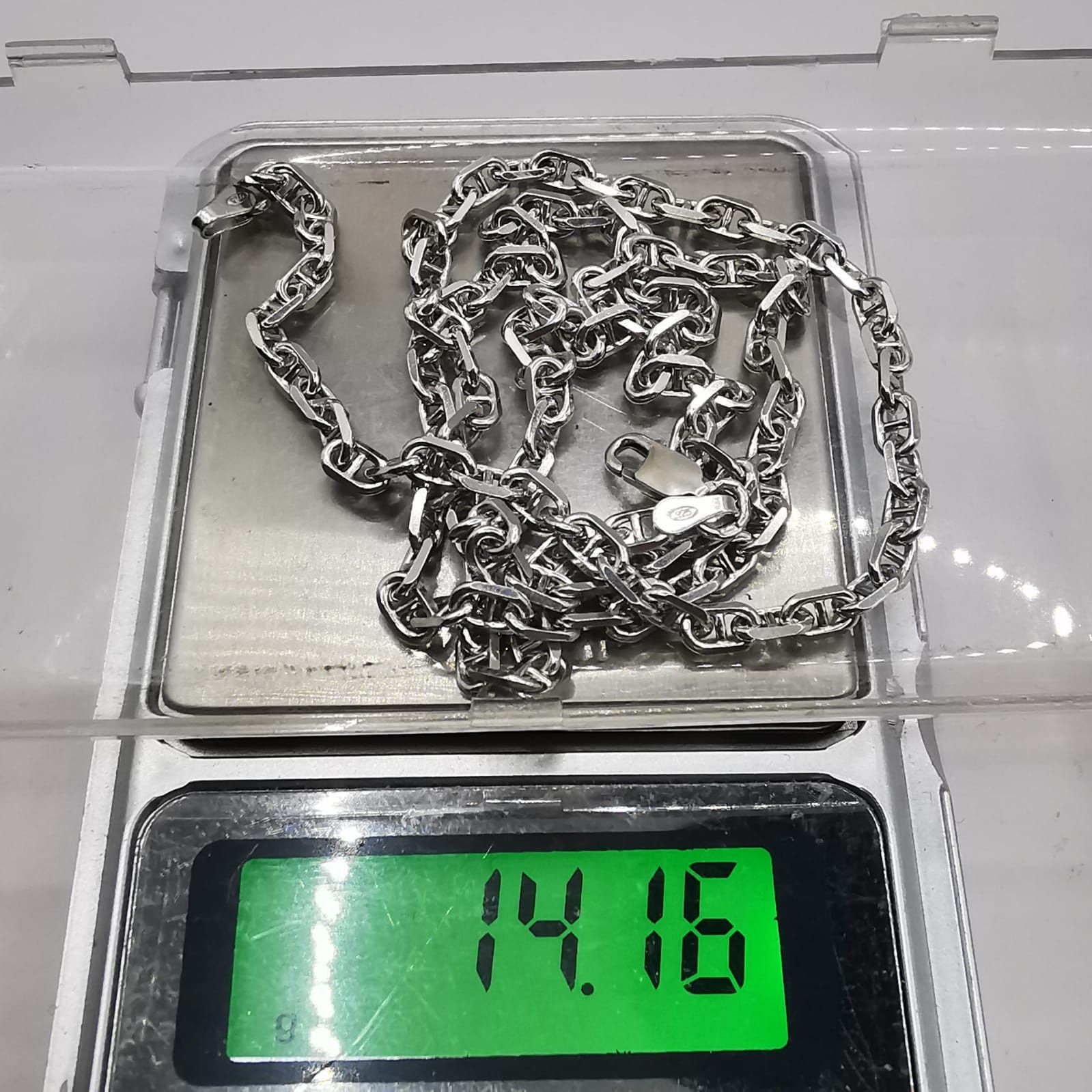 Sterling Silver Vintage Chain Necklece,925 Sterling Silver,Signed , 14,16g Size ONE SIZE - 3 Thumbnail