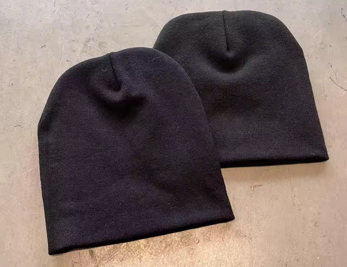 Other Y2K Vintage Goth Teeth Pattern Knit Beanie Hat Skullies Cap Size ONE SIZE - 2 Thumbnail