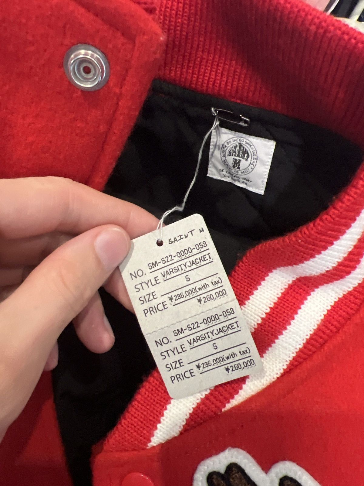 DENIM TEARS × Saint Michael Saint Michael x Denim Tears Varsity Stadium Jacket Size US S / EU 44-46 / 1 - 3 Thumbnail