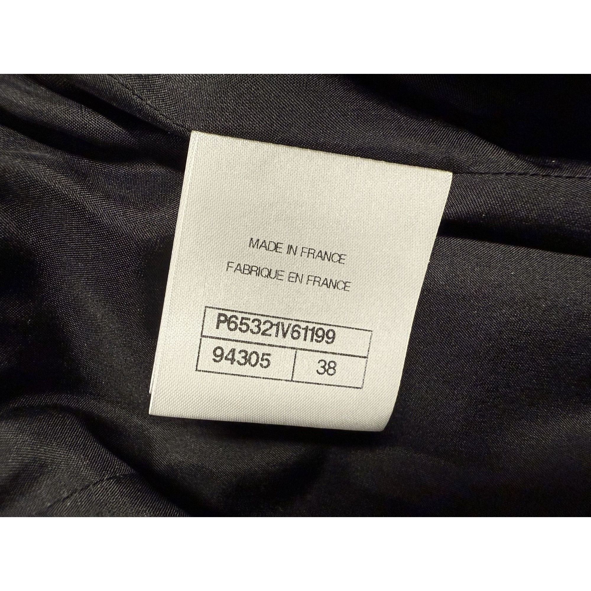 Chanel Chanel Black Tweed Button-Front Midi Skirt Size 38 Made In F Size 38" / US 16 / IT 52 - 6 Thumbnail