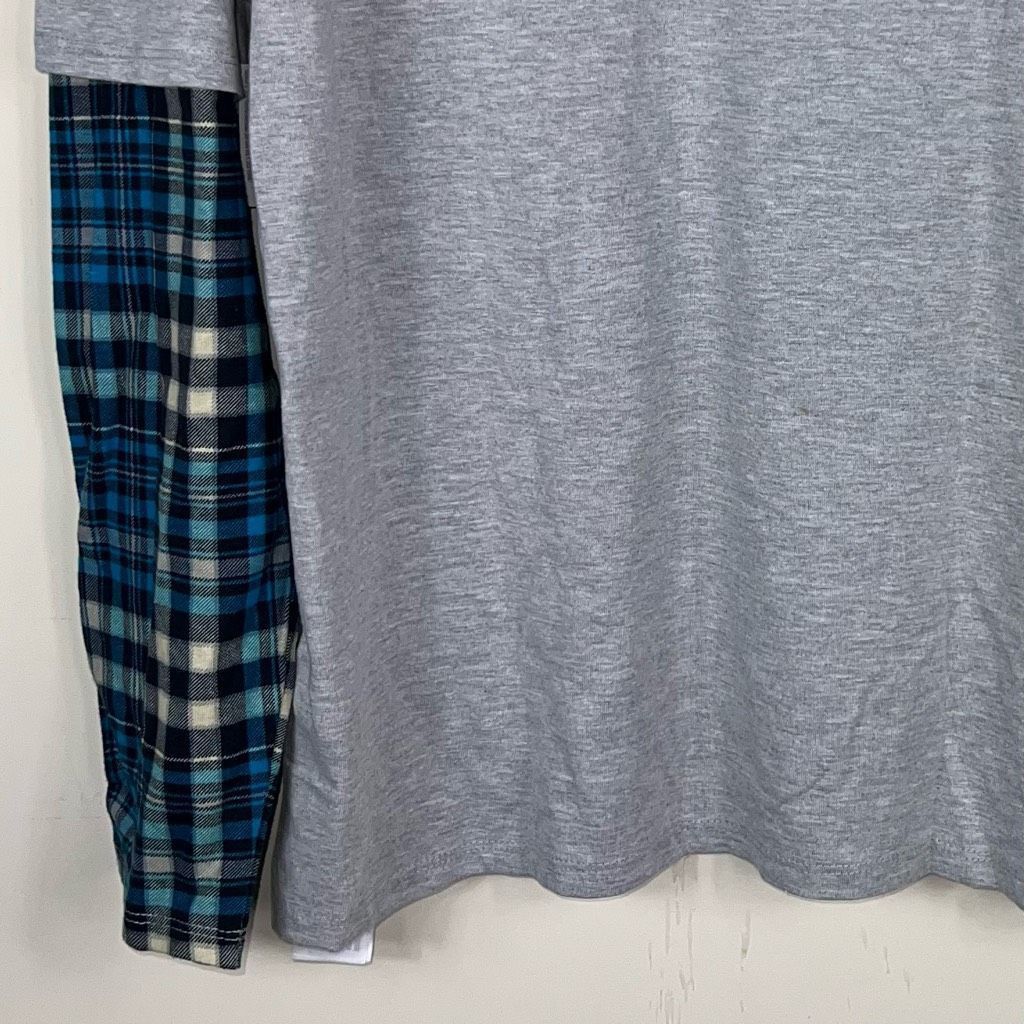 Disney Disney Parks Haunted Mansion Layered Look Flannel Plaid Sleeve Hoodie Top M Size US M / EU 48-50 / 2 - 6 Thumbnail