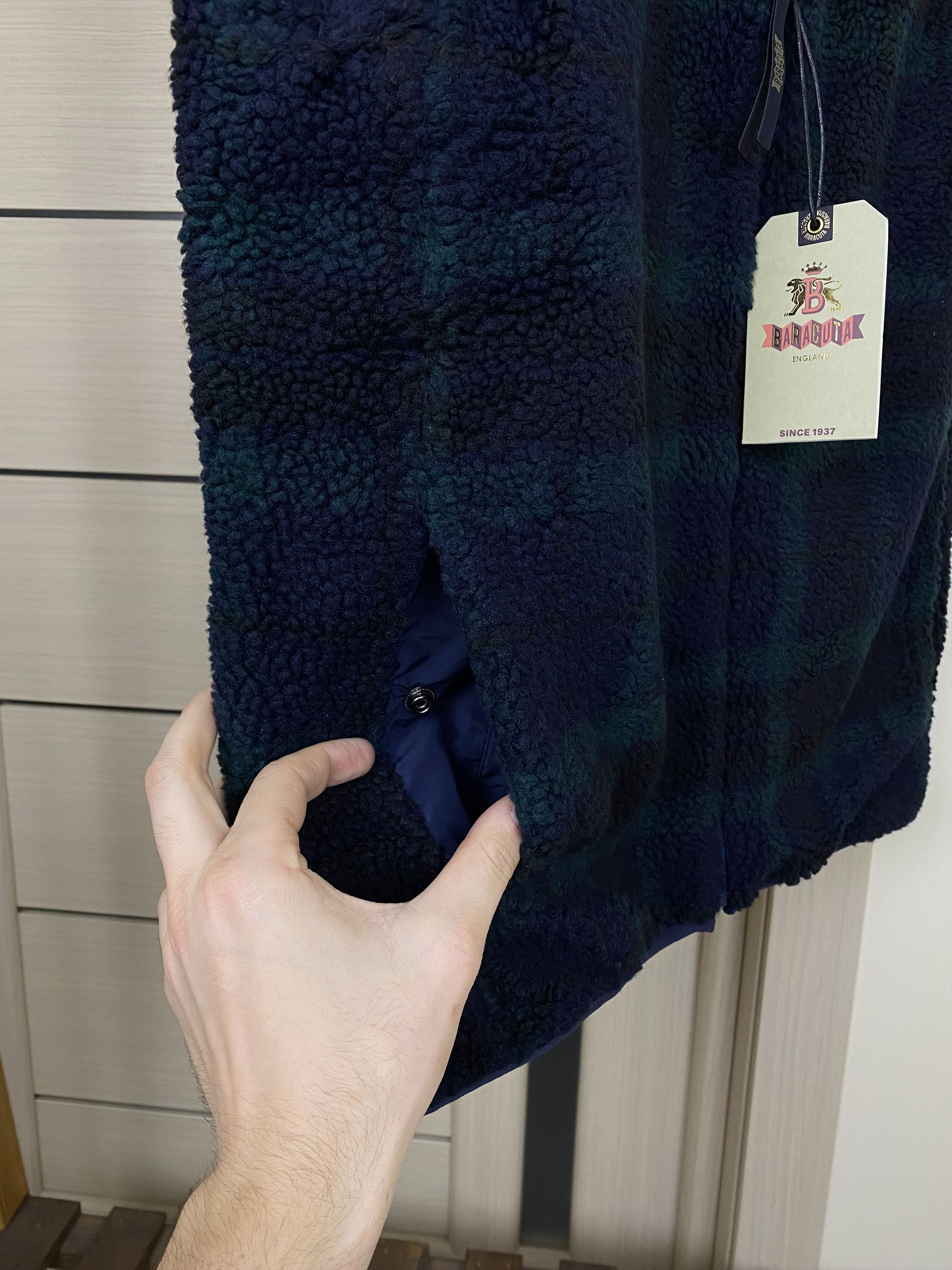 Baracuta BARACUTA CURLY FLEECE LINER VEST BLACKWATCH size L Size US L / EU 52-54 / 3 - 4 Thumbnail