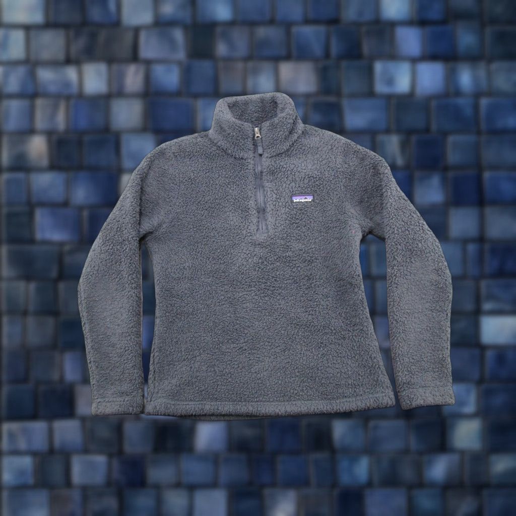 Patagonia Patagonia Jacket Womens S Gray 1/4 Zip Mock Neck Fleece Mid-Length Casual Outdoor Los Gatos Vintage: No Size S / US 4 / IT 40 - 1 Thumbnail