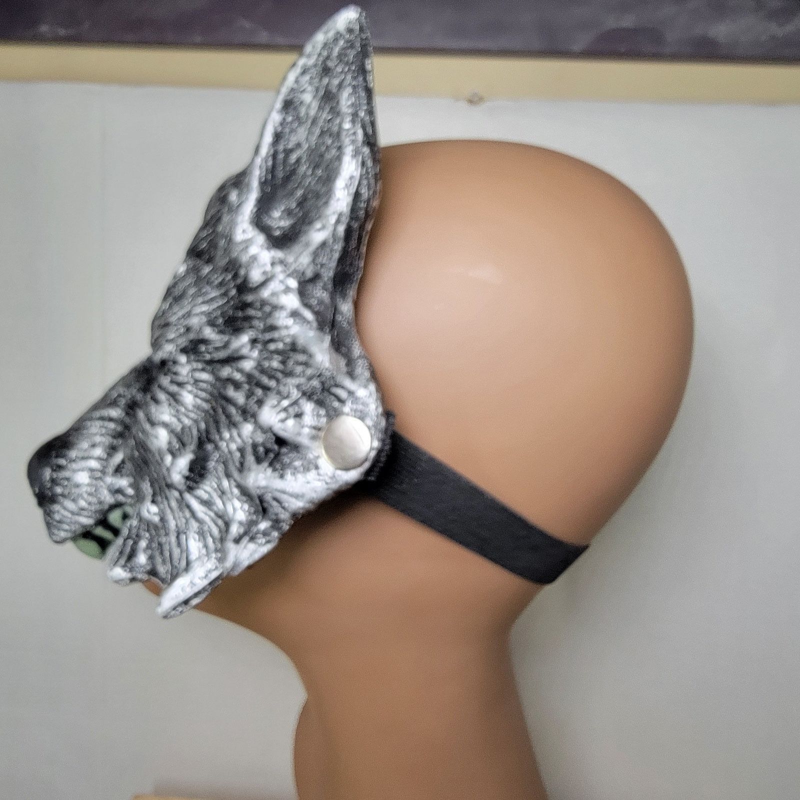 Other 3D Half Face Werewolf Masquerade Rubber Mask Size ONE SIZE - 5 Thumbnail