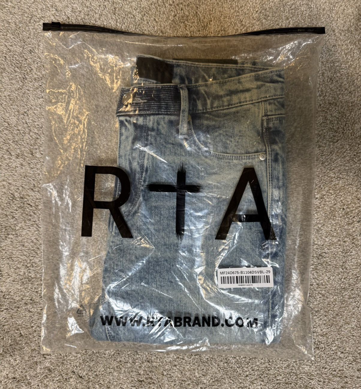 Rta RTA Denis Vintage Light Blue Mini Flare Jeans Size US 29 - 7 Thumbnail