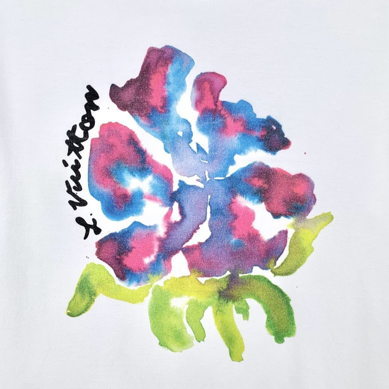 Louis Vuitton Louis Vuitton 2022 White Cotton Floral Logo T-Shirt (Size L) Size US L / EU 52-54 / 3 - 6 Thumbnail
