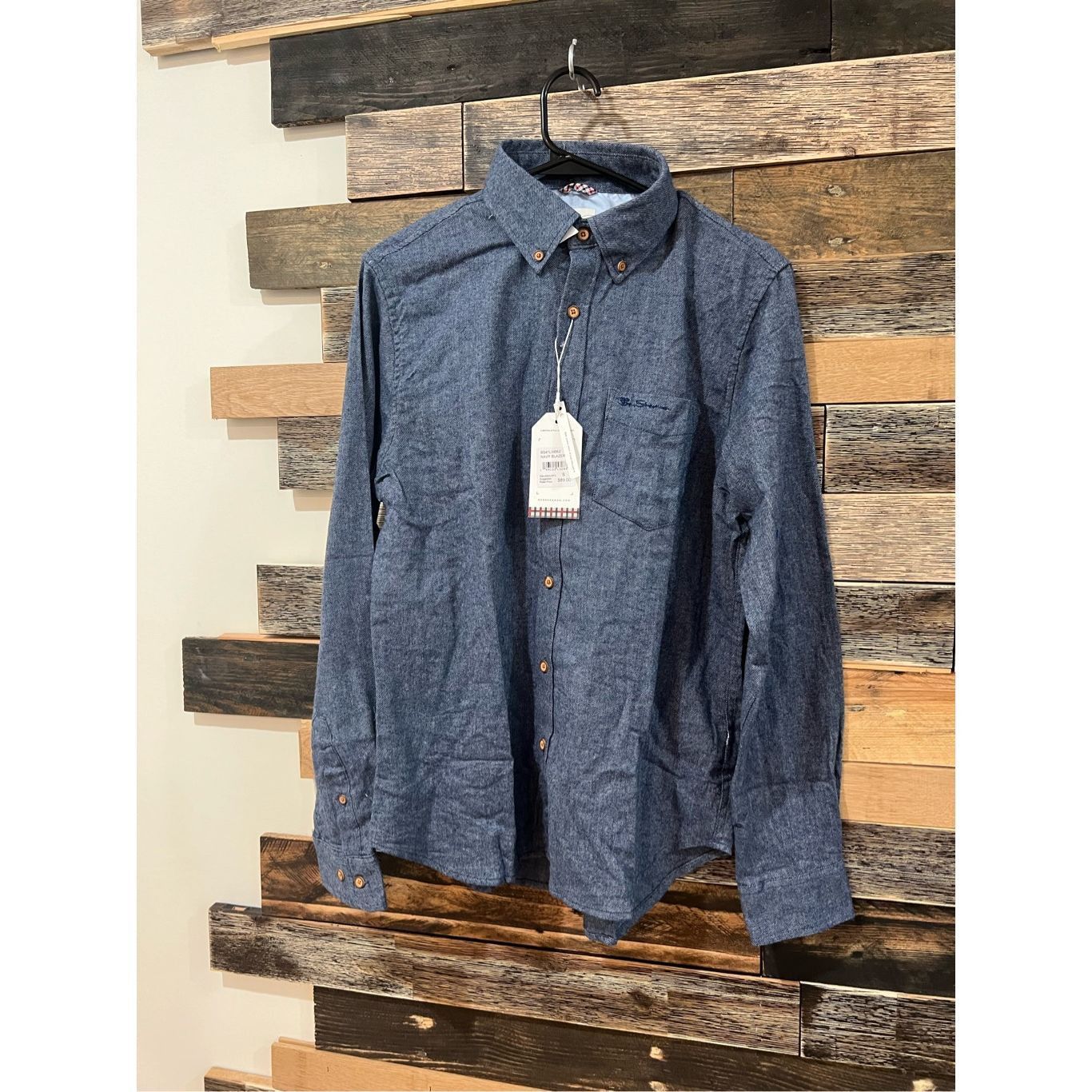 Ben Sherman Ben Sherman NWT Men's Navy Blue Flannel Shirt sz Small Size US S / EU 44-46 / 1 - 1 Thumbnail
