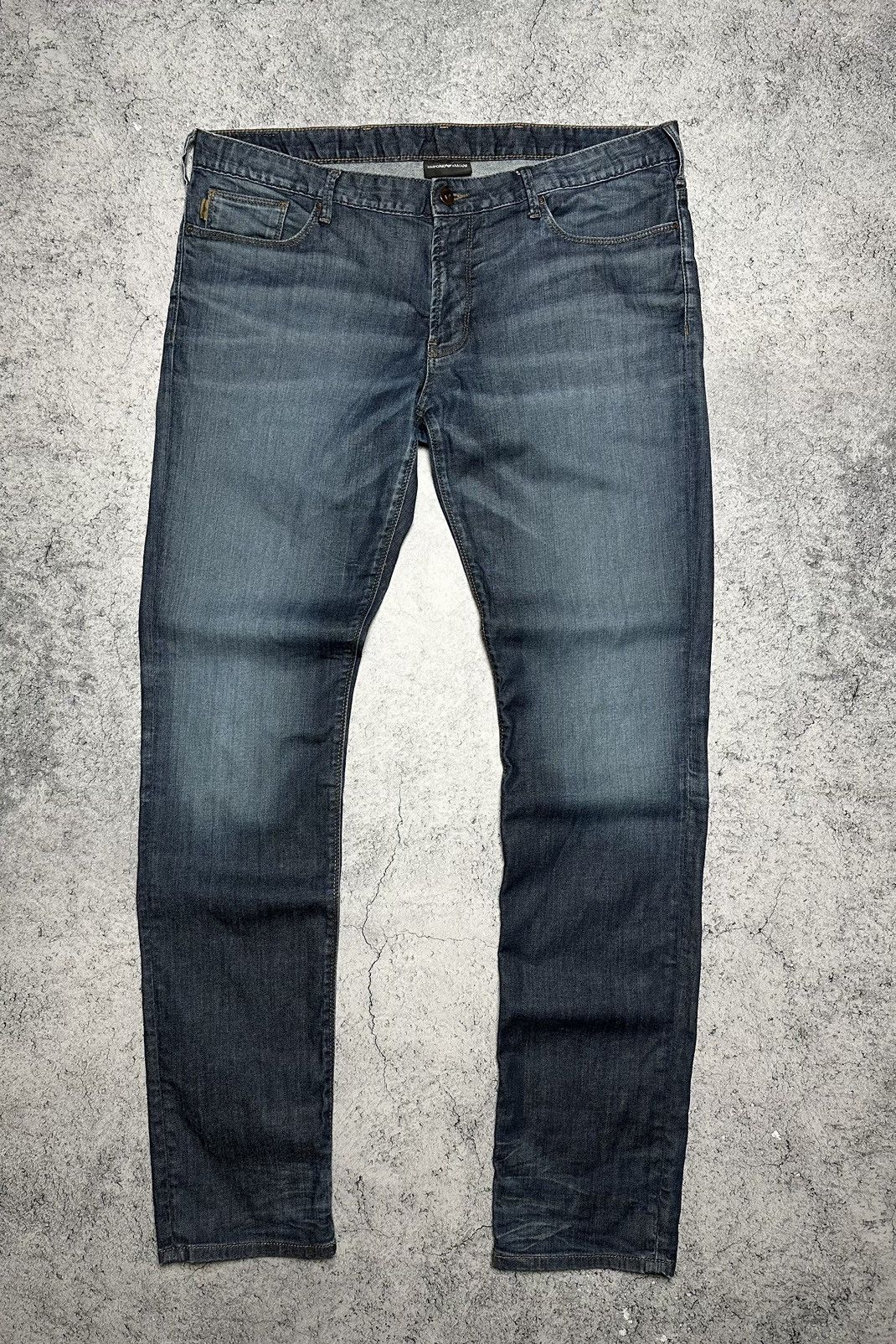 Emporio Armani Emporio Armani Jeans Metal Logo Pants 38 x 34 Size US 38 / EU 54 - 6 Thumbnail