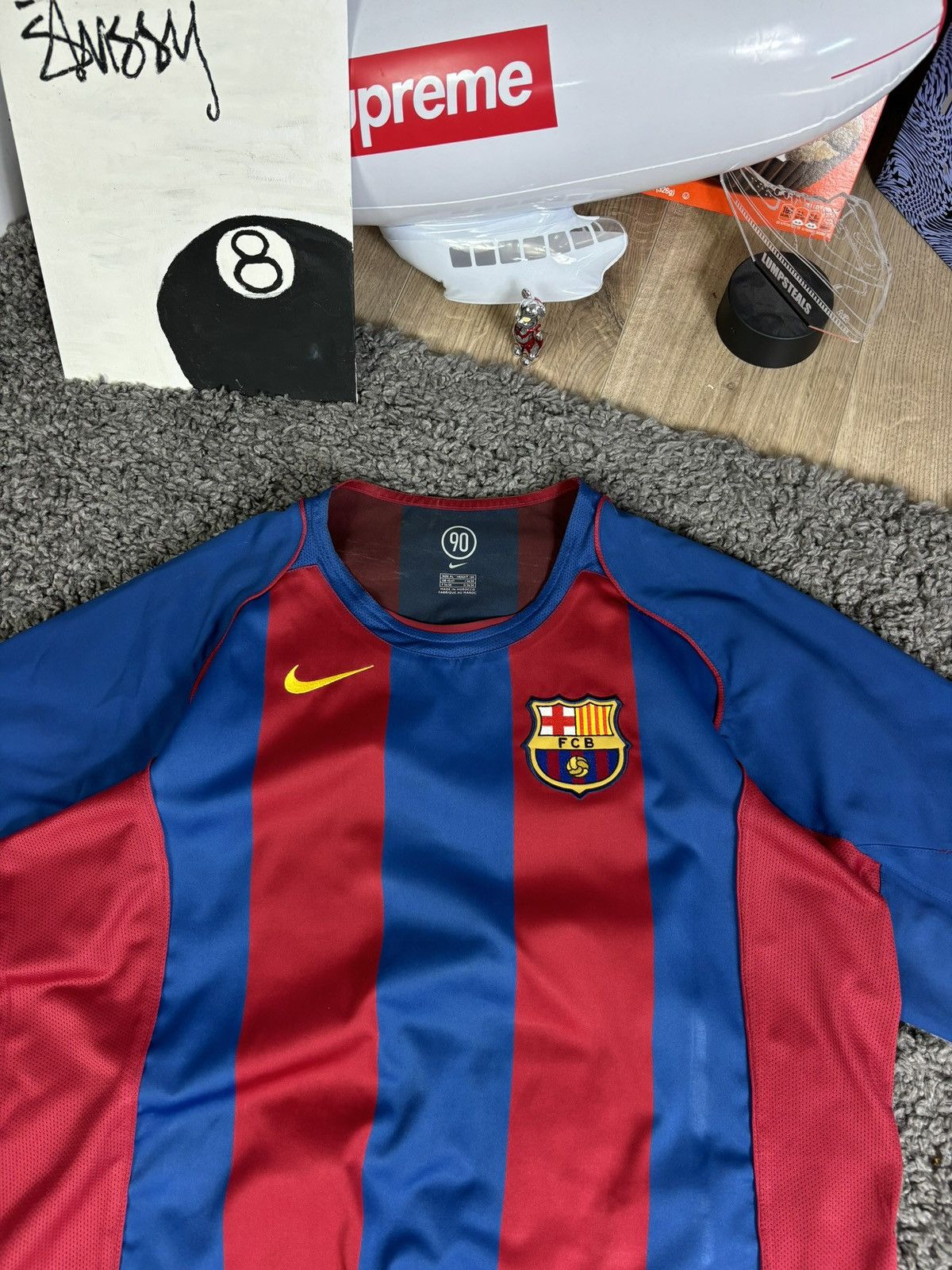 Nike × Vintage Nike Barcelona 2005/2006 Ronaldinho Home Shirt Soccer Jersey Size US XL / EU 56 / 4 - 5 Thumbnail