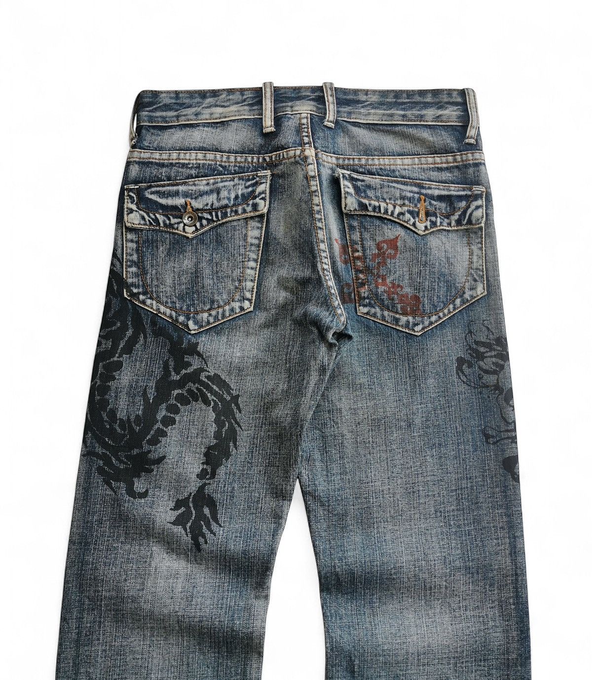 semanticdesign Semantic Design, Tribal Tattoo Printed Jeans Size US 30 / EU 46 - 5 Thumbnail