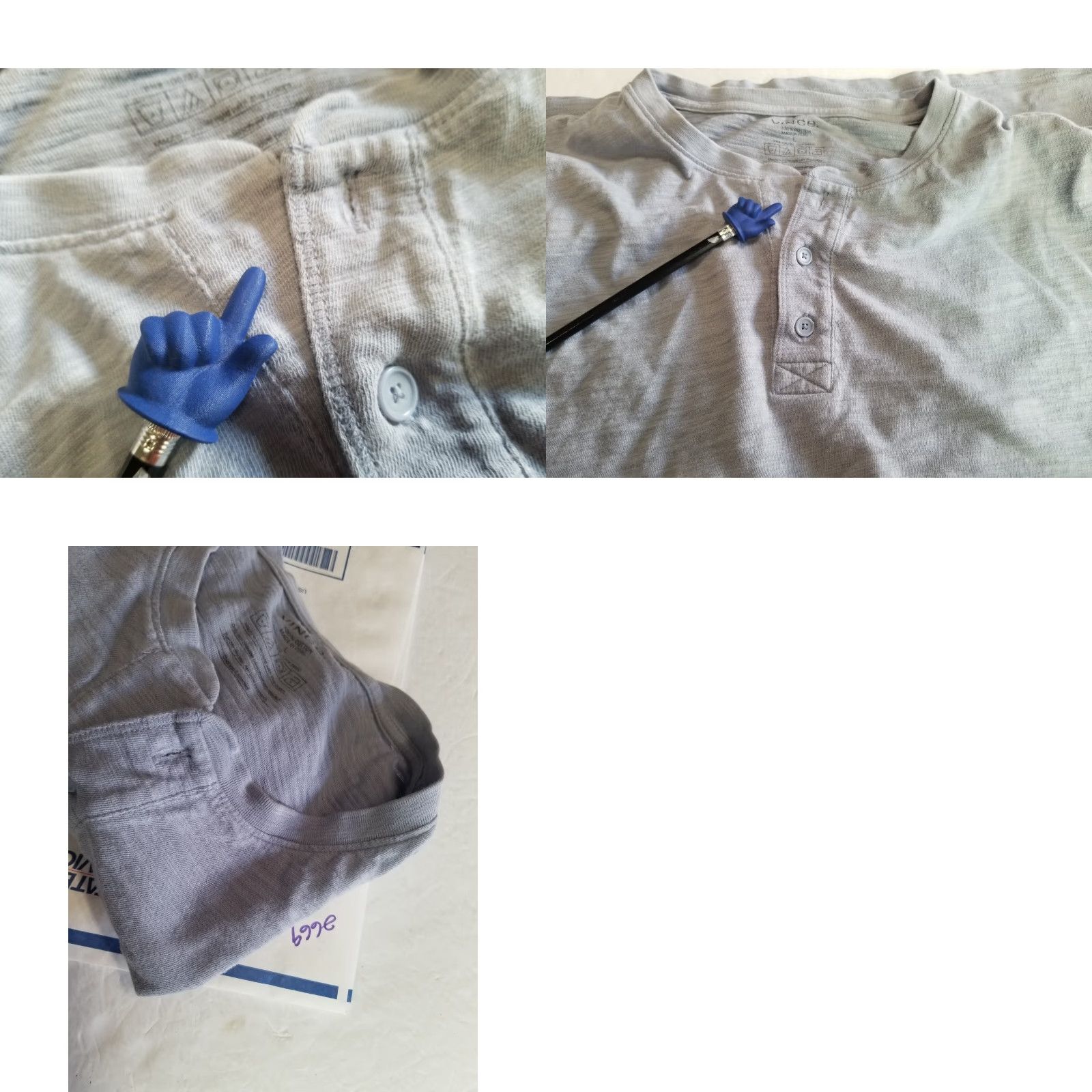 Vince Vince Men Shirt L Blue Short Sleeve V-Neck T-Shirt Regular Fit See All Pics Size US L / EU 52-54 / 3 - 8 Thumbnail
