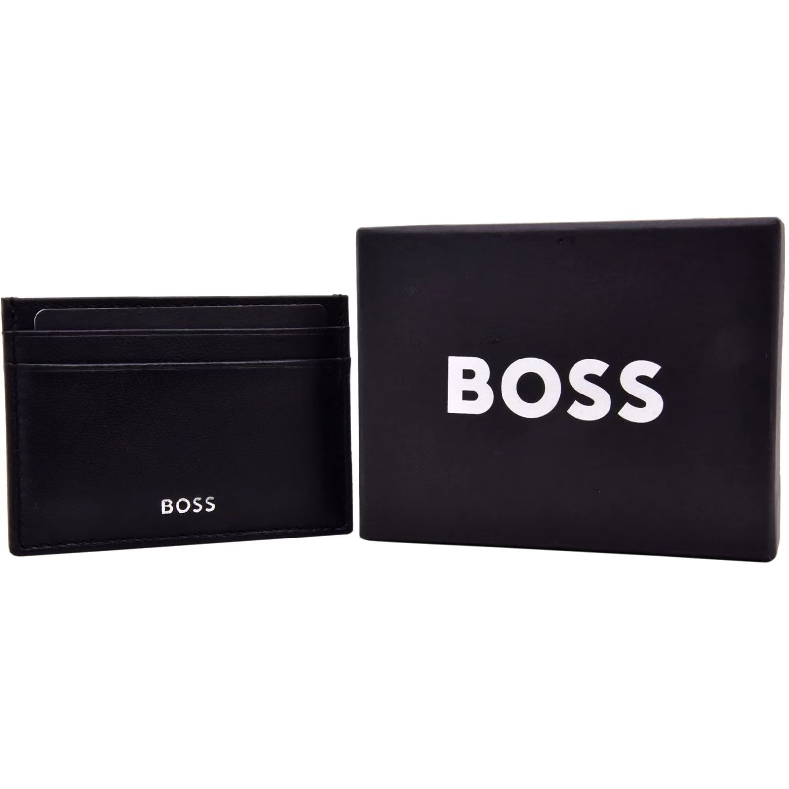 Hugo Boss Hugo Boss Randy_N_Card_Case Men's Card Case Wallet 5 Credit Card Slots Black Size ONE SIZE - 3 Thumbnail