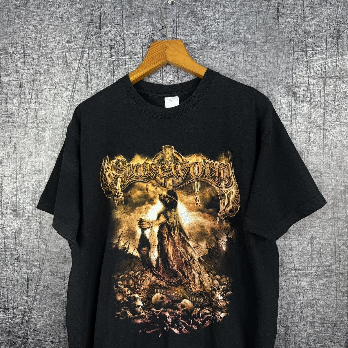Band Tees graveworm diabolical figures metal band t shirt tee skull Size US XL / EU 56 / 4 - 3 Thumbnail