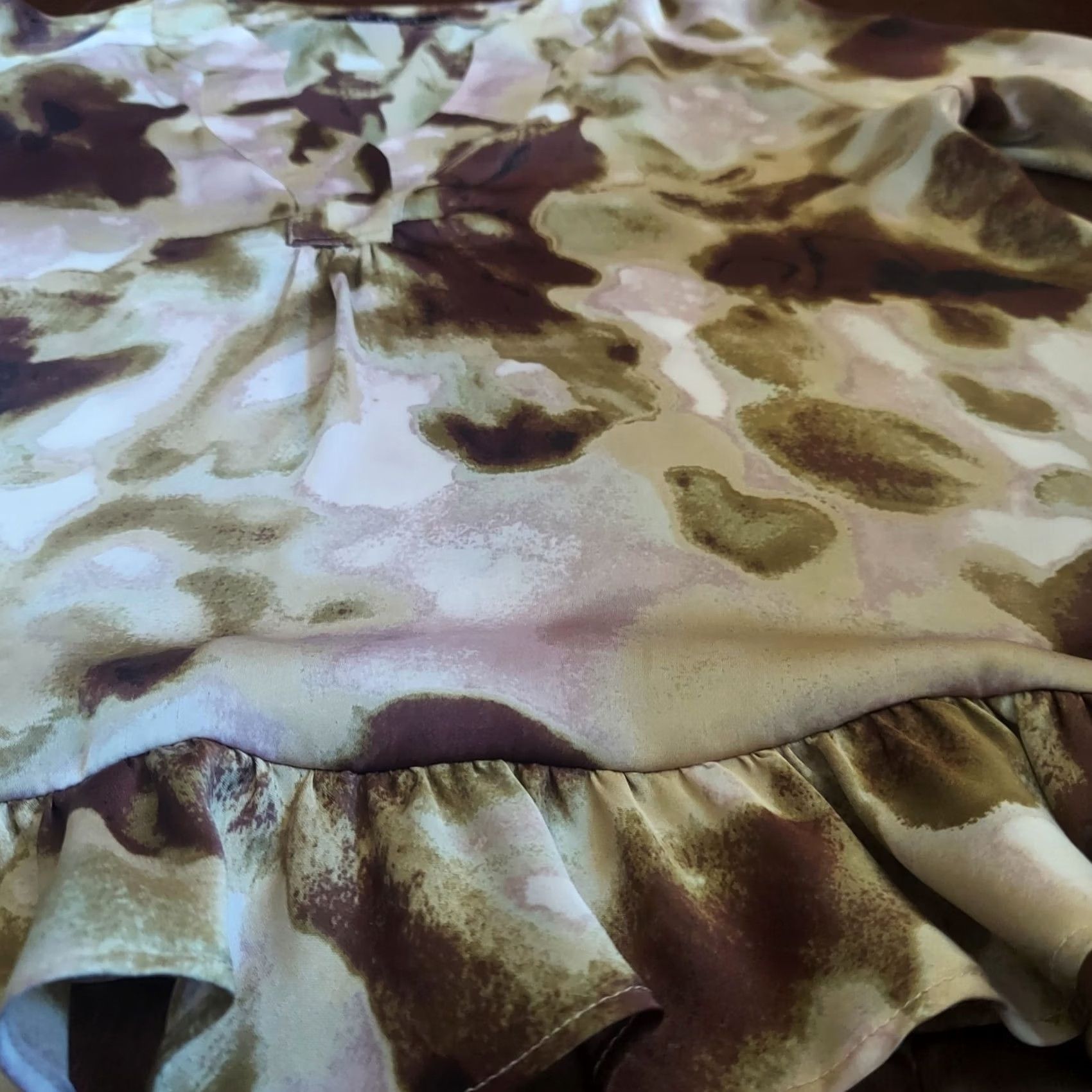 Sea New York Violet & Claire New York Women's Tye Die V Neck Blouse - 100% Polyester - Size L Size L / US 10 / IT 46 - 7 Thumbnail