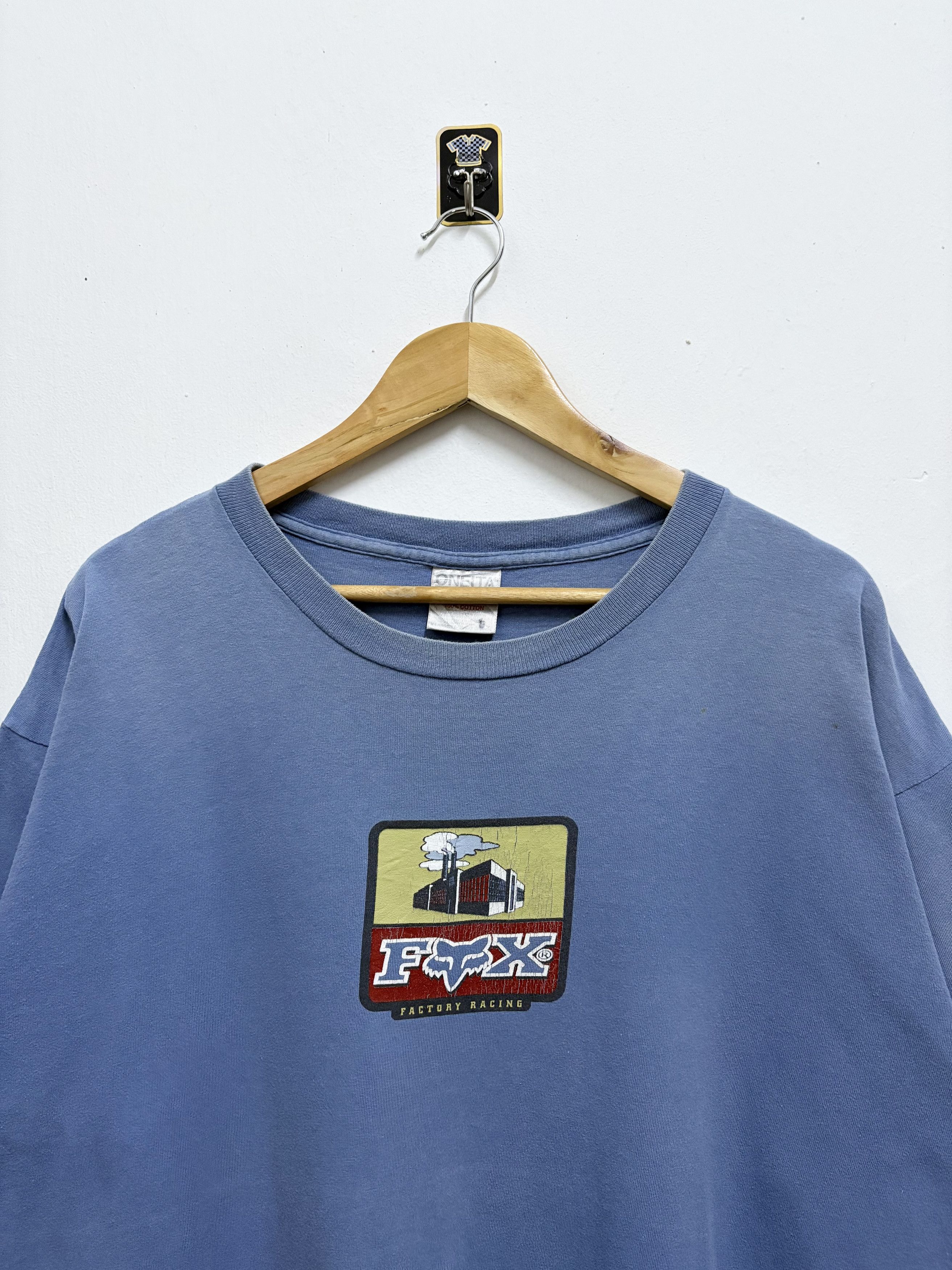 Fox Racing Vintage 90's Fox Factory Racing Motocross " Sick ! " T-Shirt Size US XL / EU 56 / 4 - 4 Thumbnail