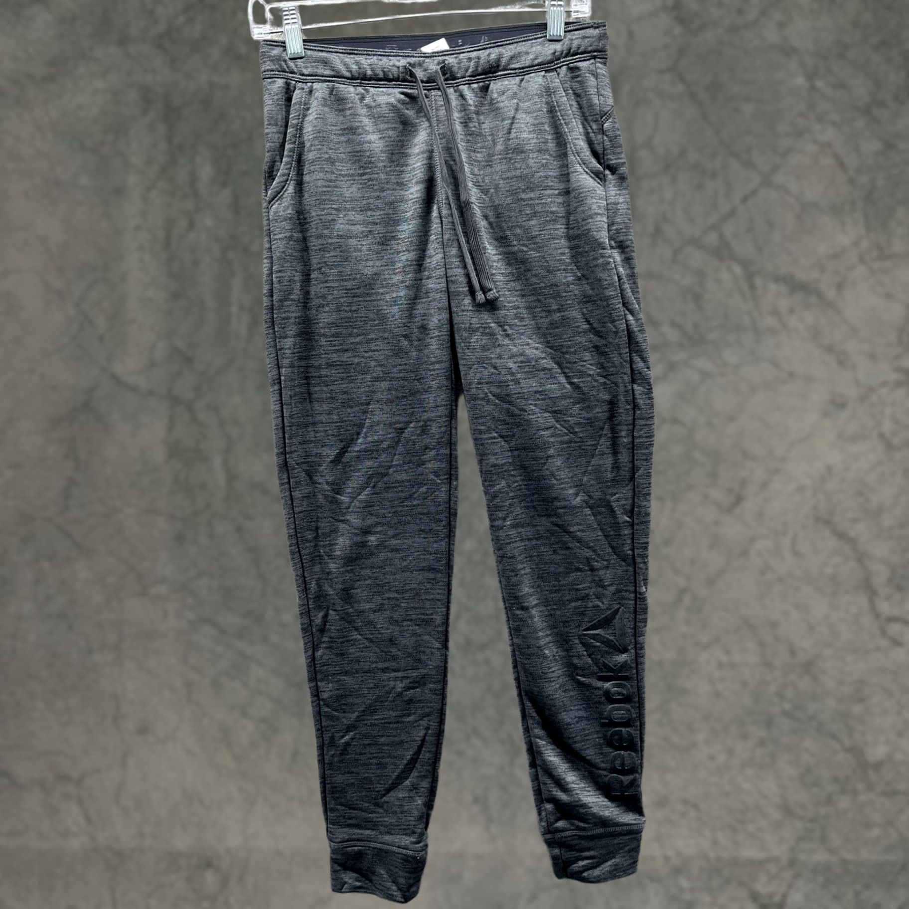 Reebok Reebok Jogger Pants Womens XS Gray Heather Knit Elastic Waist Cuffed Athletic Size 26" / US 2 / IT 38 - 1 Thumbnail