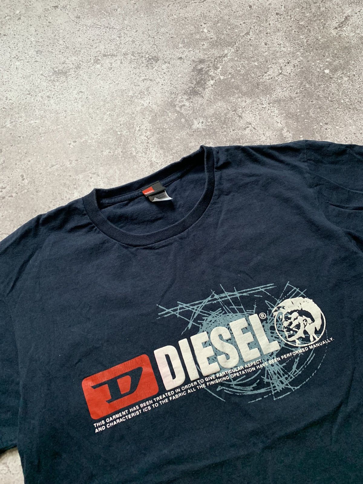 Diesel VINTAGE TEE DIESEL BIG CENTER LOGO BAGGY T SHIRT Size US L / EU 52-54 / 3 - 3 Thumbnail