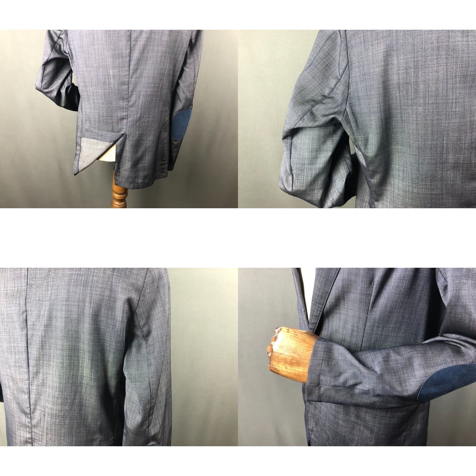 Emporio Armani Emporio Armani Blazer Mens One Size Blue Summer Viscose Men Lightweight Size 44L - 8 Thumbnail