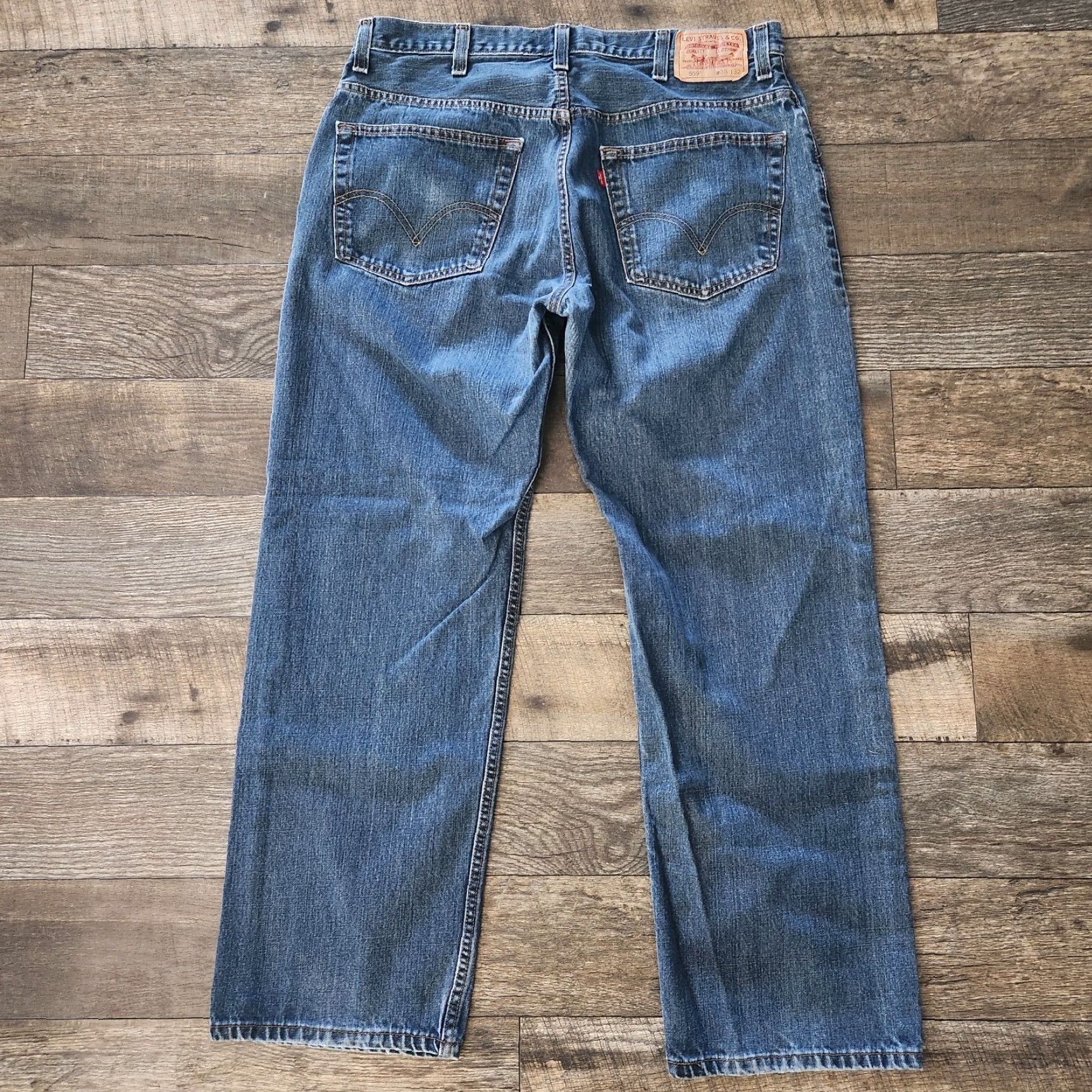 Levi's VINTAGE Levi's 559 Jeans Men's 38x32 Straight Relaxed Denim Cotton Blue 5-Pocket Size US 38 / EU 54 - 5 Thumbnail