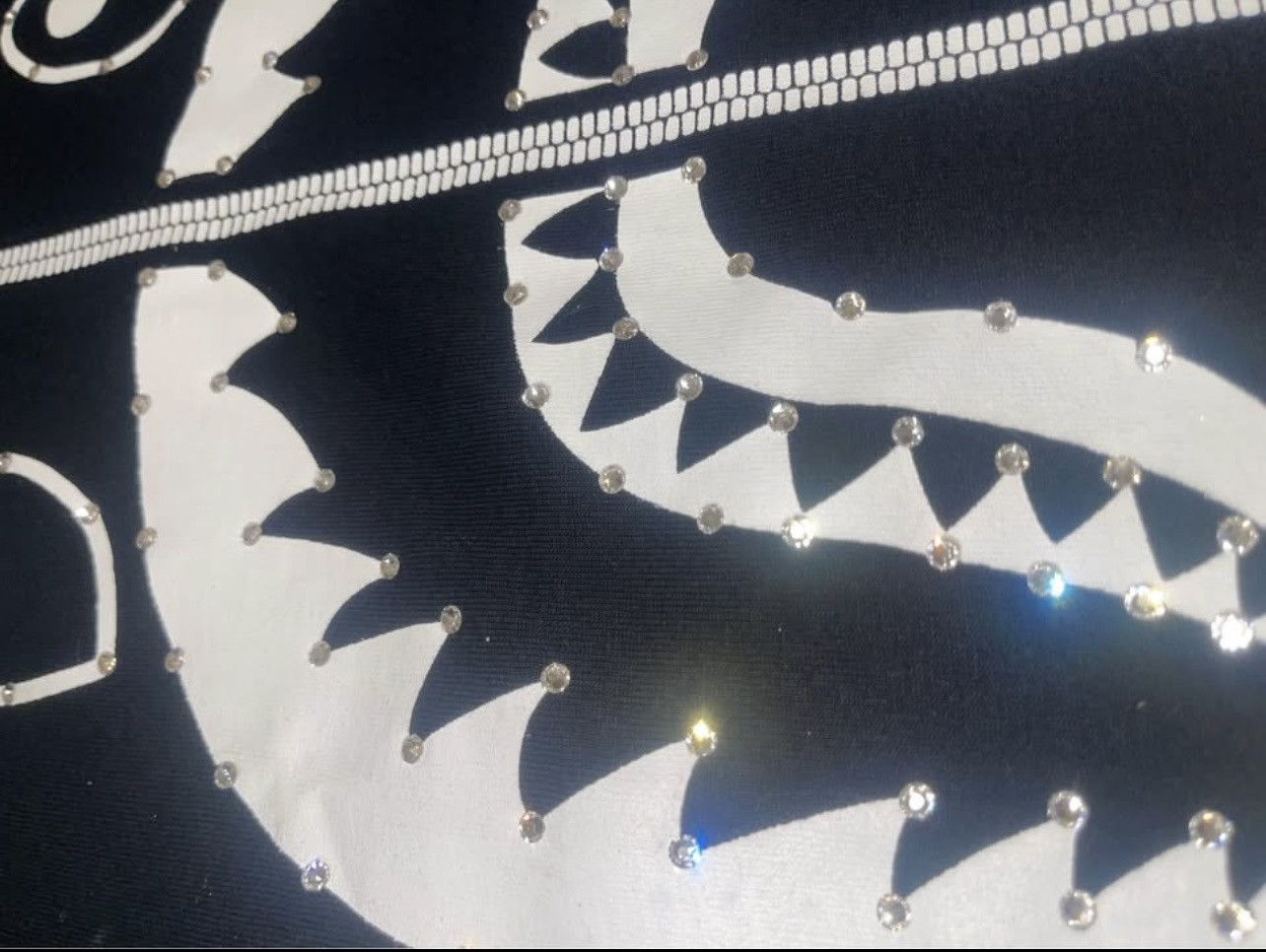 Bape × Swarovski Bape x swarovski rhinestone t shirt black Size S / US 4 / IT 40 - 3 Thumbnail