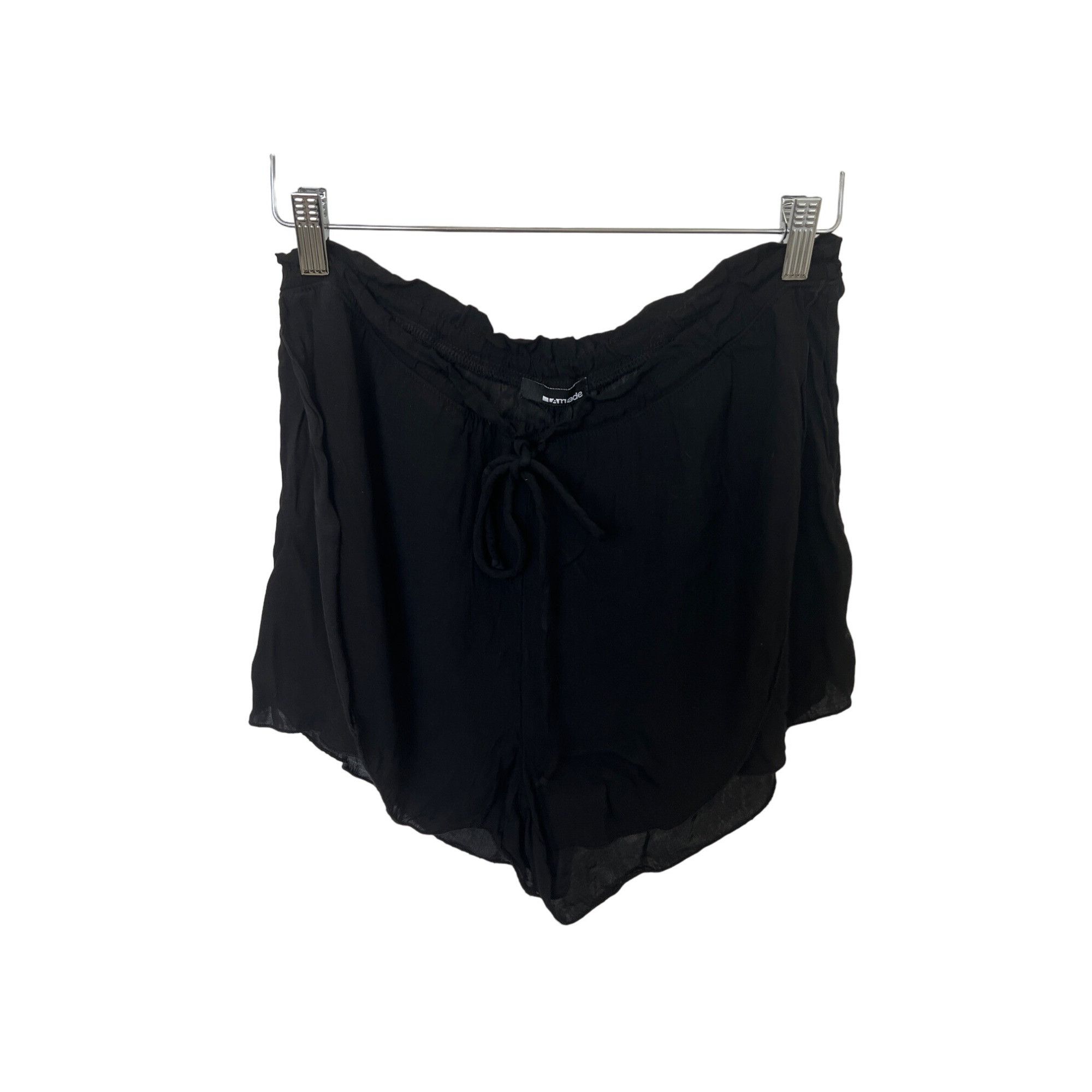 Other LA Made Black Flowy Drawstring Shorts With Pockets Size 28" / US 6 / IT 42 - 2 Thumbnail