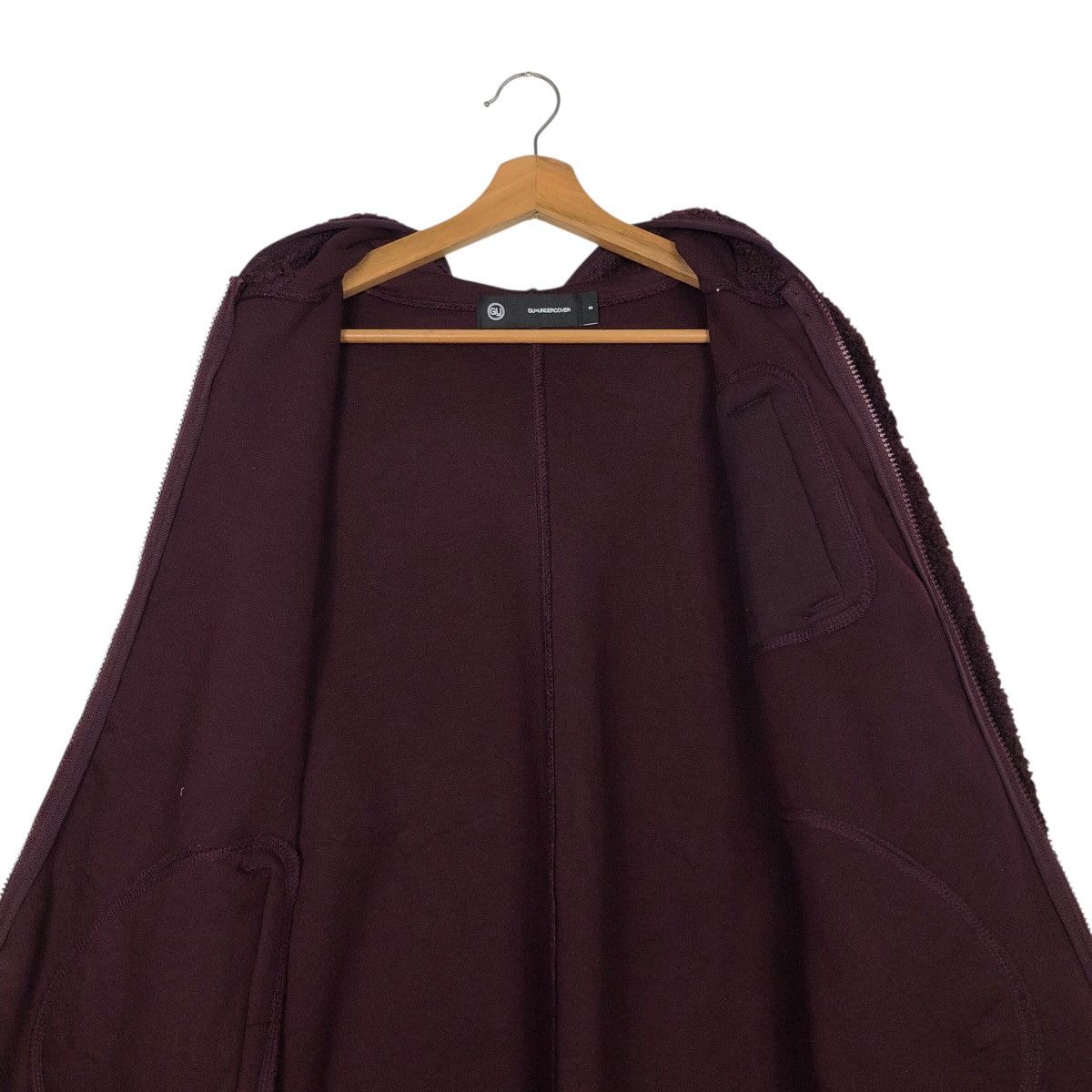 Japanese Brand 📌Rich Dark Purple Long Jacket GU X Undercover Biker Style Size US S / EU 44-46 / 1 - 17 Thumbnail