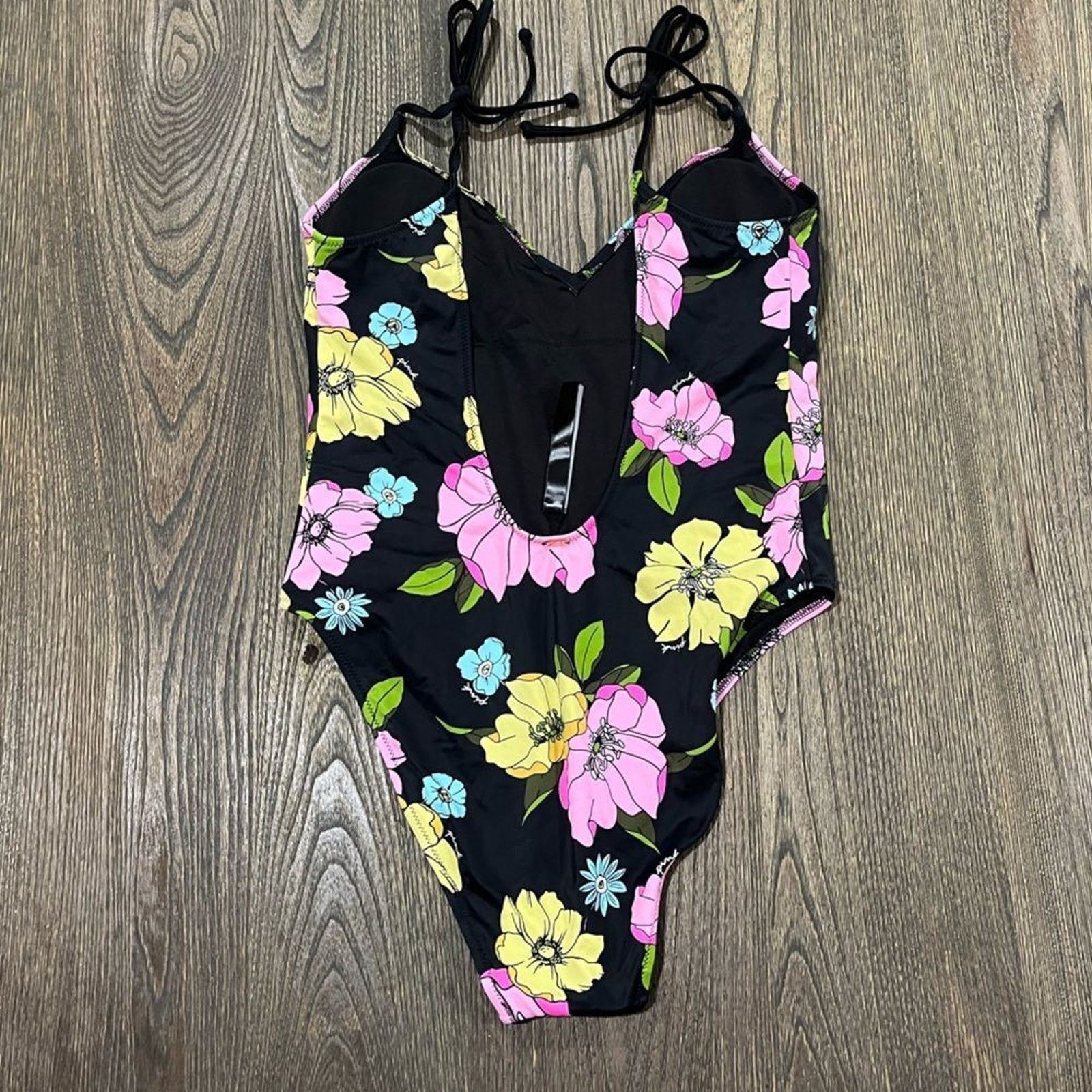 Vintage NWOT PINK Victoria's Secret One Piece Swimsuit Multi M Size ONE SIZE - 5 Thumbnail