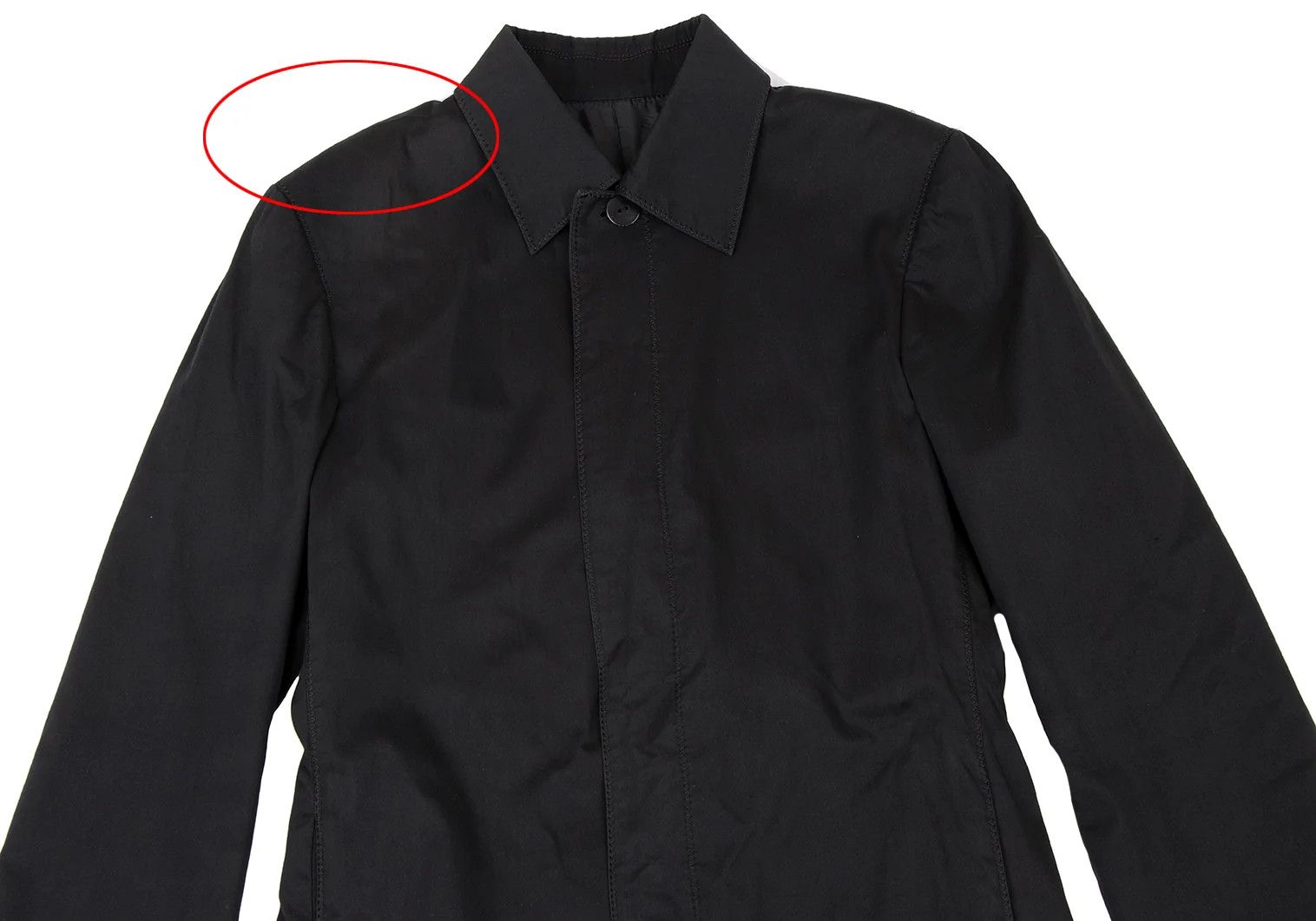 Jean Paul Gaultier Cotton Nylon Stitch Design Coat in Black Size 46 Size US S / EU 44-46 / 1 - 2 Thumbnail