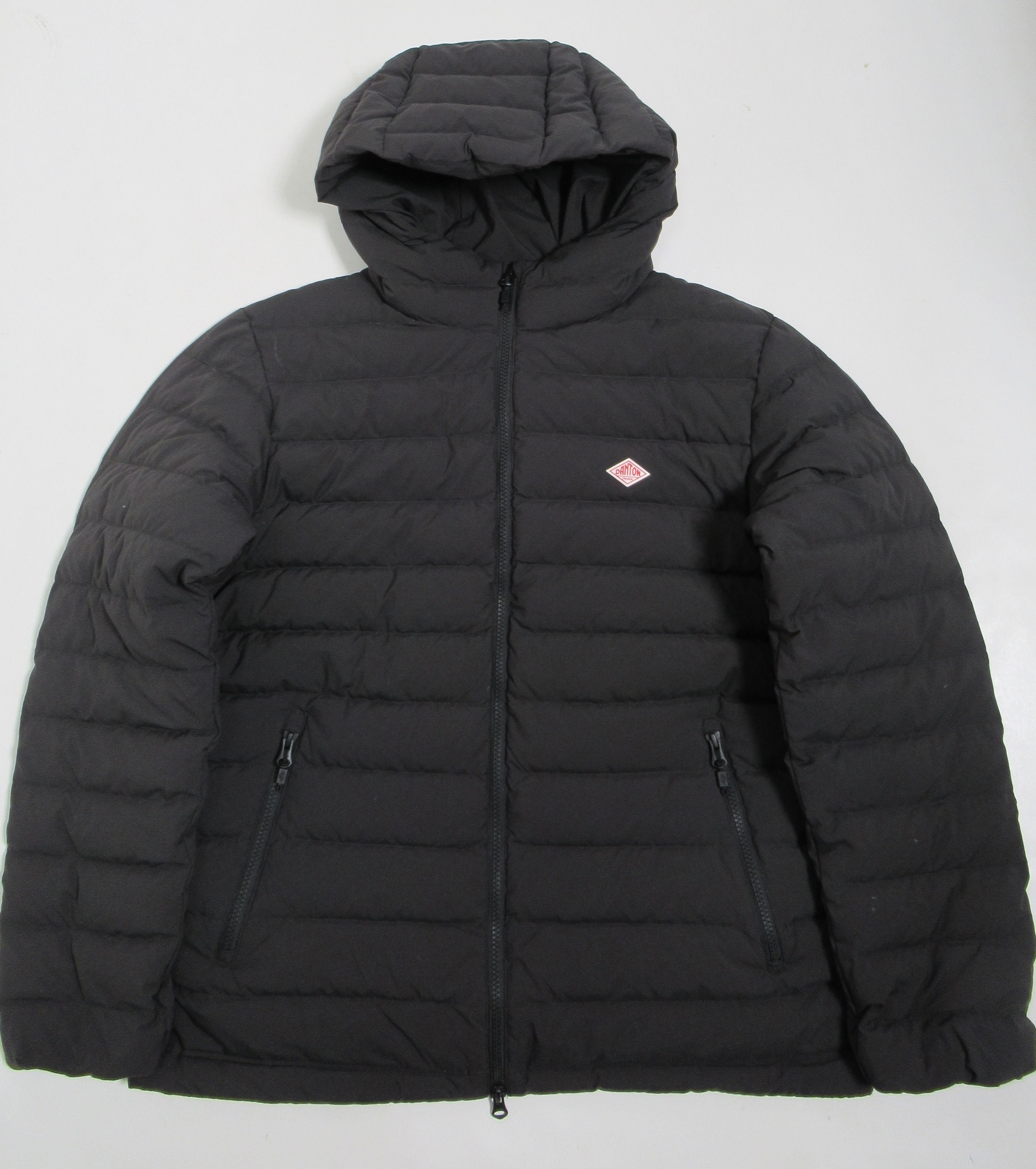 Danton Danton Nylon Taffeta Middle Down Hooded Jacket Black Size M Size US M / EU 48-50 / 2 - 1 Thumbnail