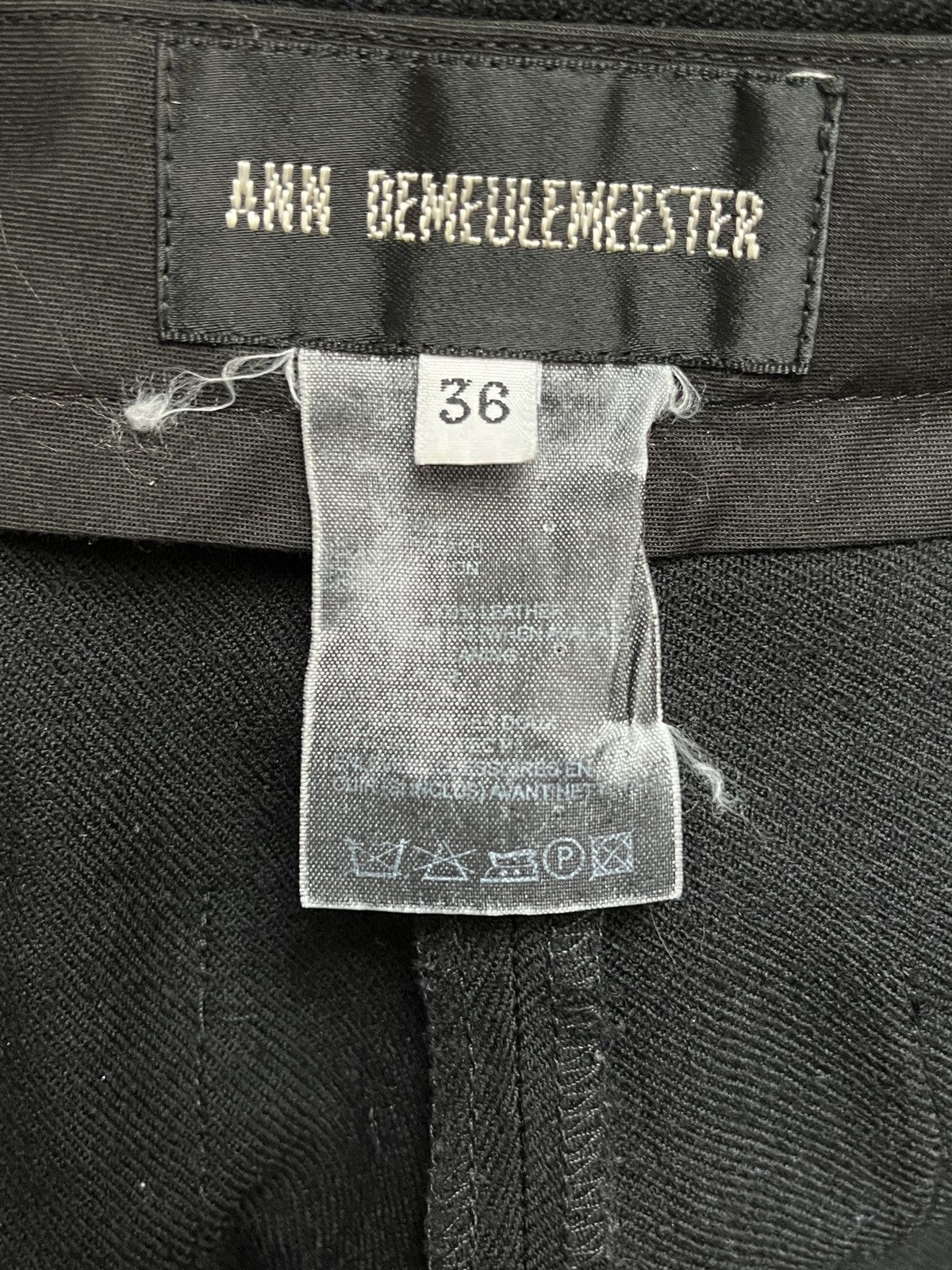 Ann Demeulemeester Ann Demeulemeester FW02 Bondage Cargo Wool Pants Size US 30 / EU 46 - 24 Thumbnail