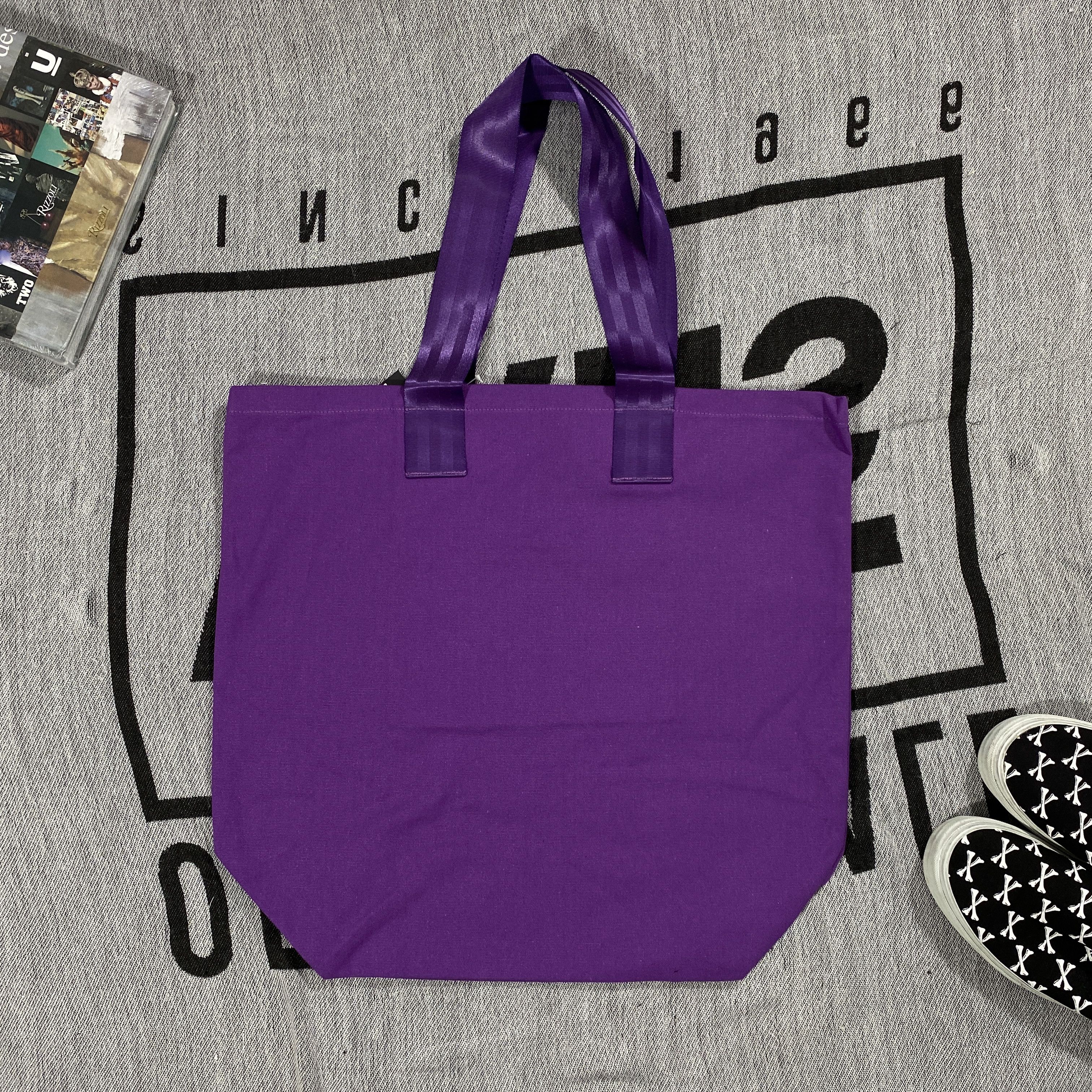 Stussy STUSSY CANVAS TOTE BAG • PURPLE Size ONE SIZE - 3 Thumbnail