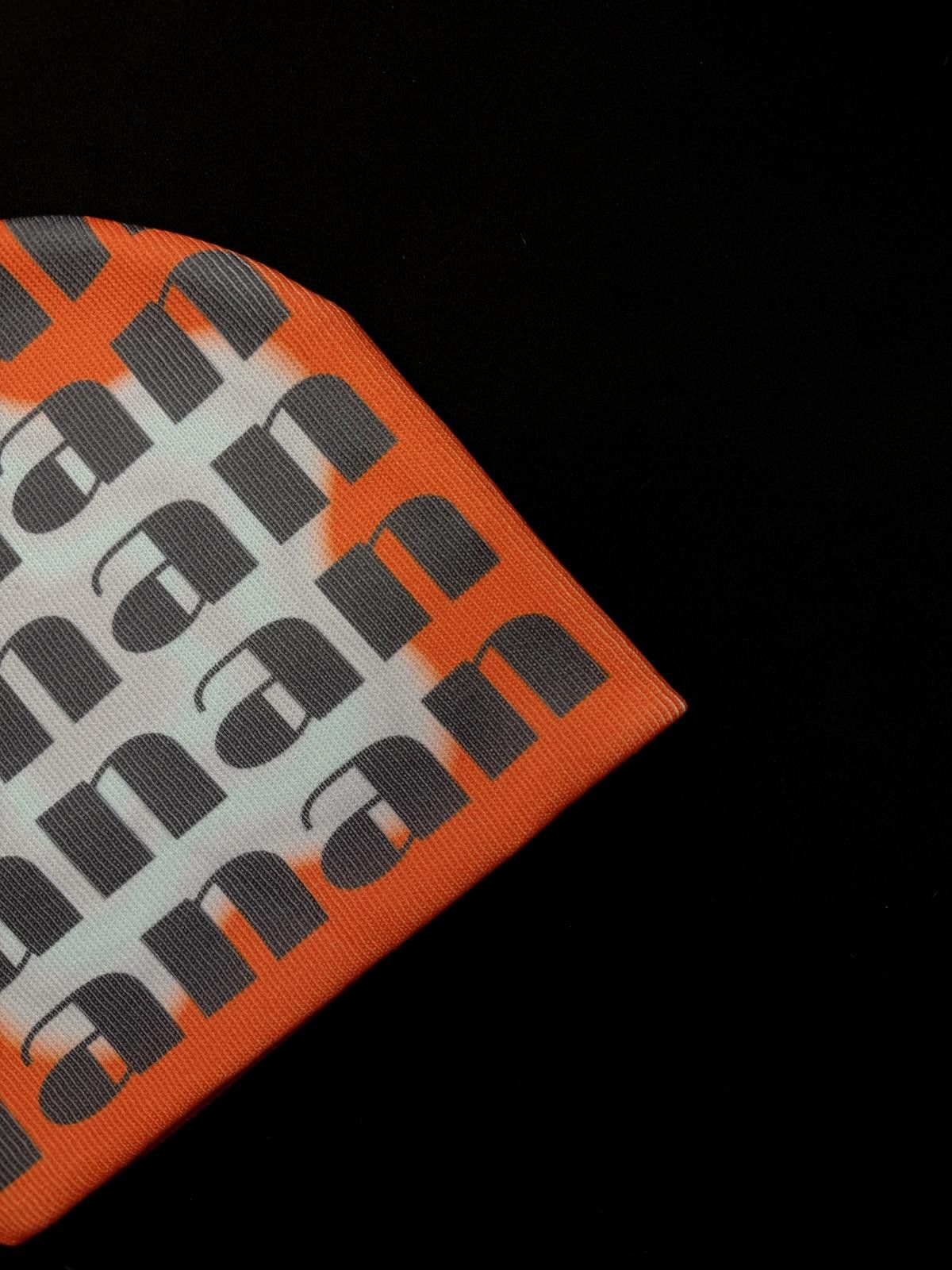 Japanese Brand Rare Cyber Y2K Lanan Star Logo No Cuff Knit Beanie Orange Size ONE SIZE - 2 Thumbnail