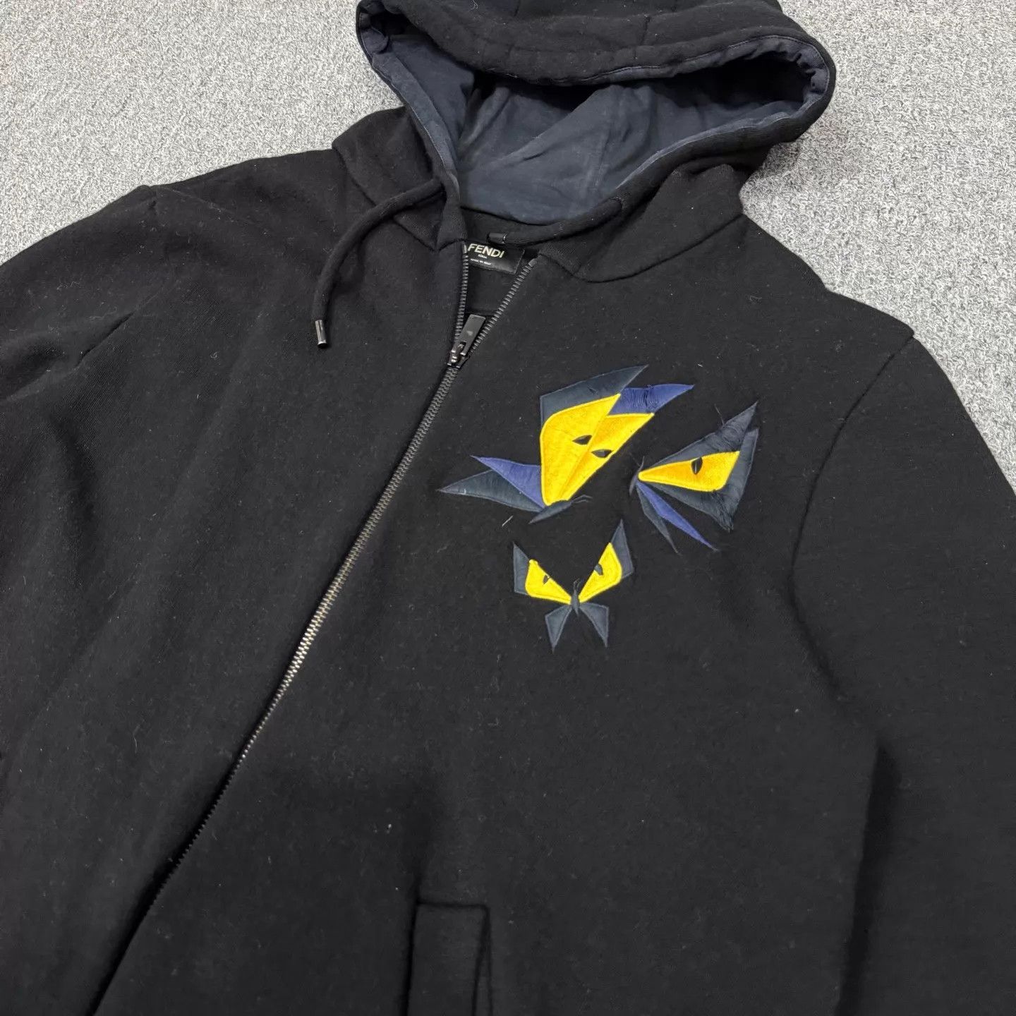 Fendi Fendi Black Devil Zip Jacket Men's 50 9/10 Size US M / EU 48-50 / 2 - 3 Thumbnail