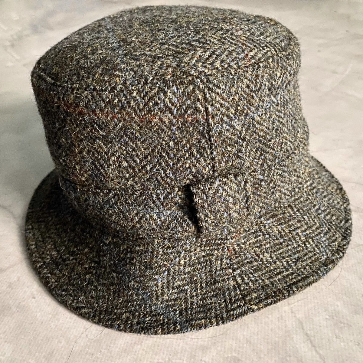 Designer × Harris Tweed × Vintage Harris Tweed Vintage Wool Bucket Hat Cap Size ONE SIZE - 2 Thumbnail