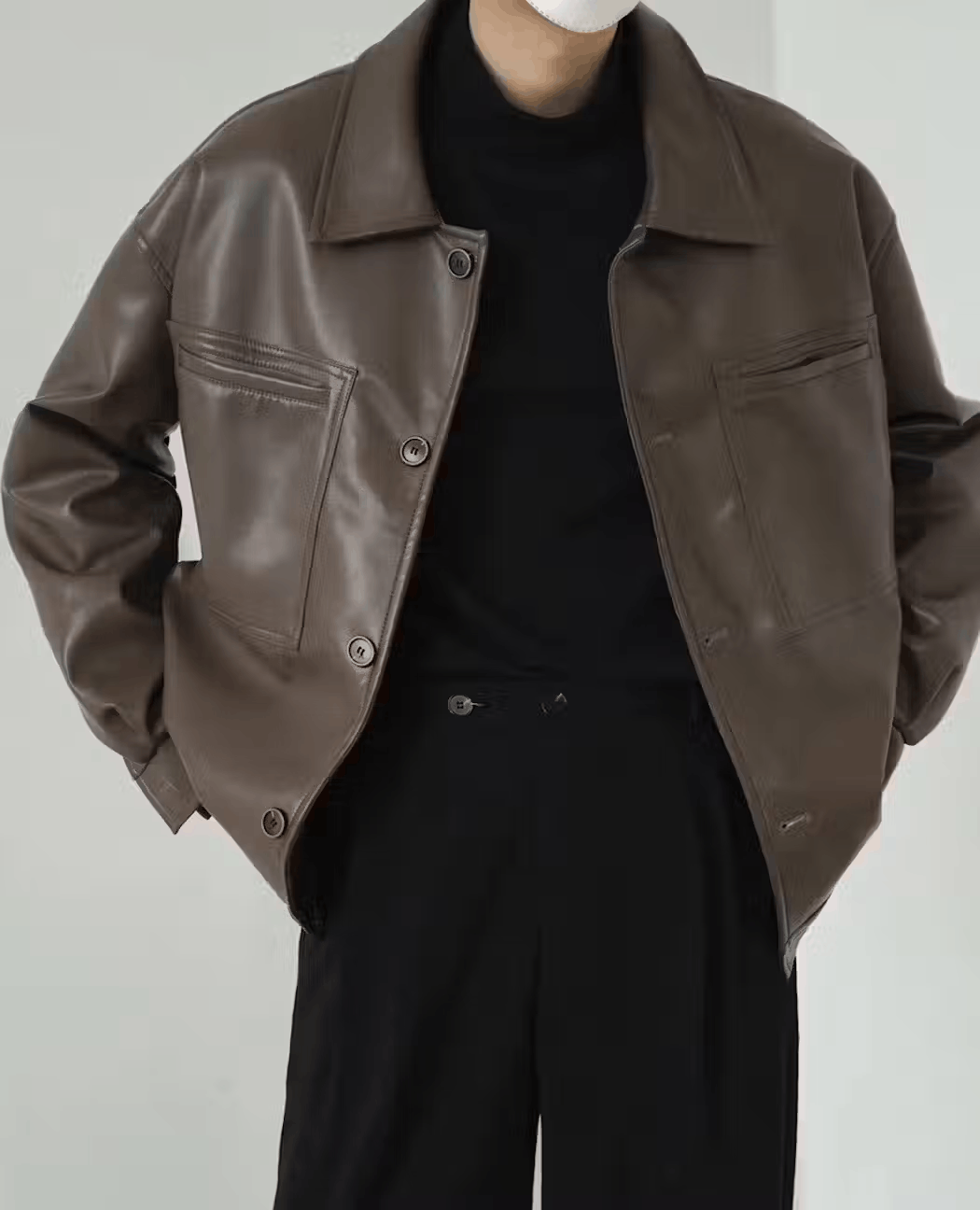 Japanese Brand × Vintage Korean fashion retro faux leather jacket Size US M / EU 48-50 / 2 - 2 Thumbnail
