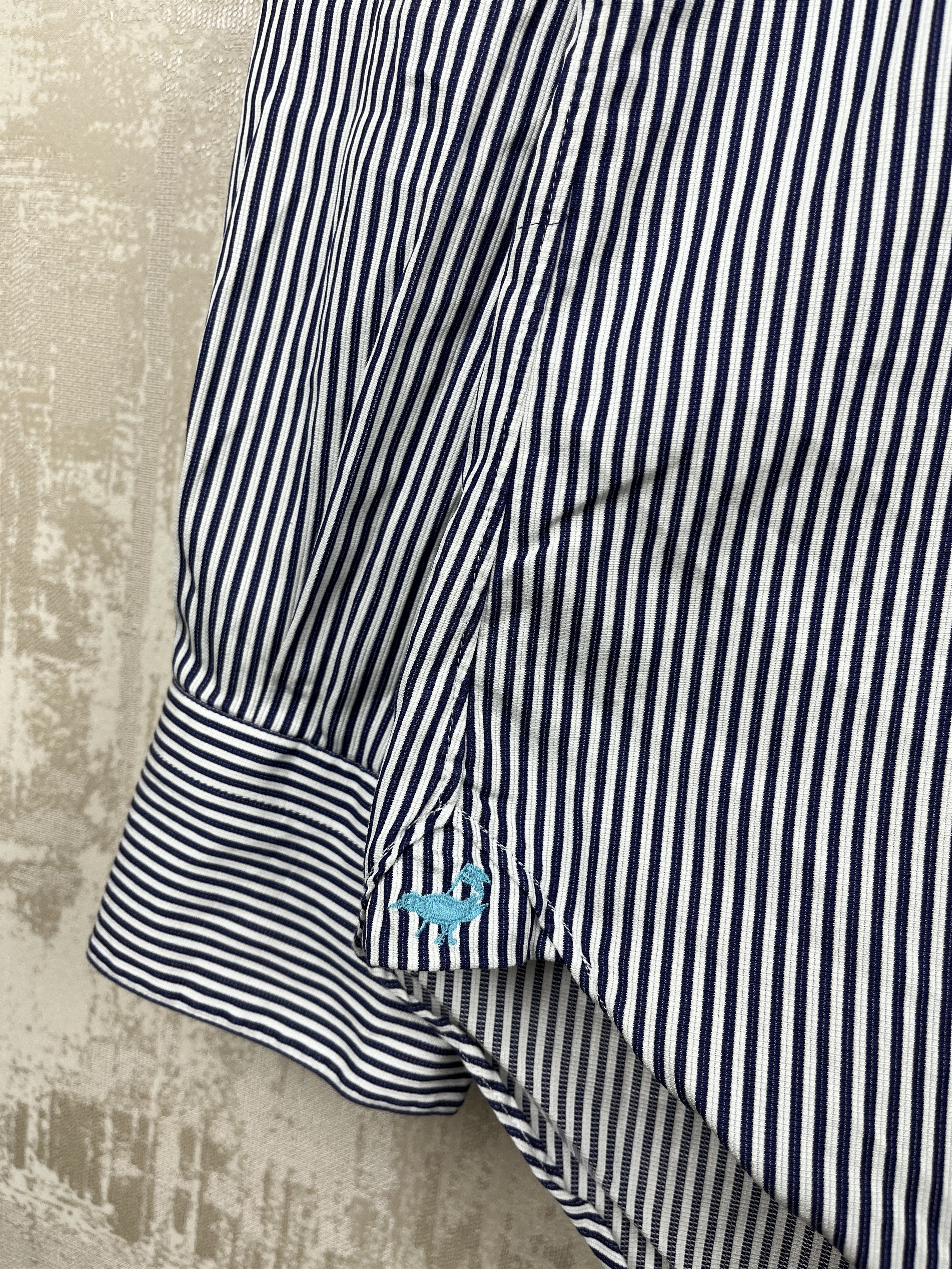 Faconnable Faconnable Striped Long Sleeve Shirt Size 42 - 16.5 Classic Size US L / EU 52-54 / 3 - 8 Thumbnail