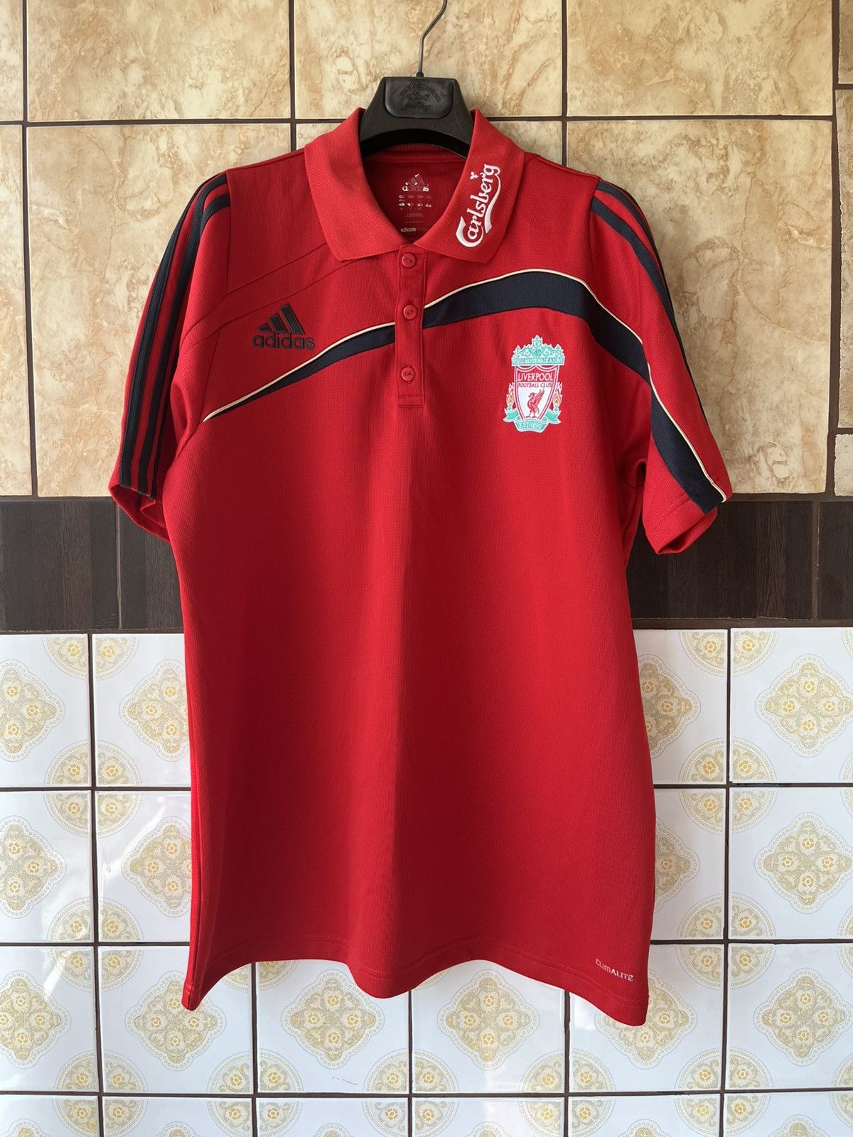 Adidas Liverpool Adidas 2009/2010 polo Size US L / EU 52-54 / 3 - 1 Thumbnail