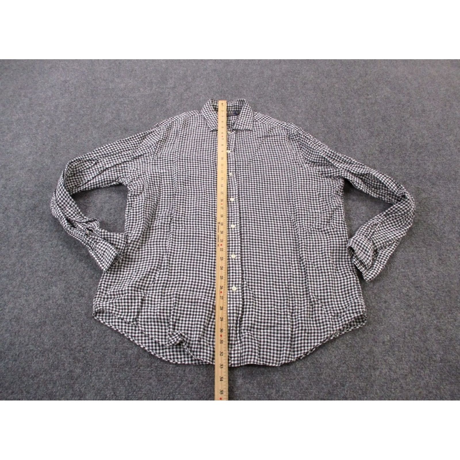 Polo Ralph Lauren Polo Ralph Lauren Shirt Men XL Black White Plaid Linen Pony Golf Preppy Beach Size US XL / EU 56 / 4 - 3 Thumbnail