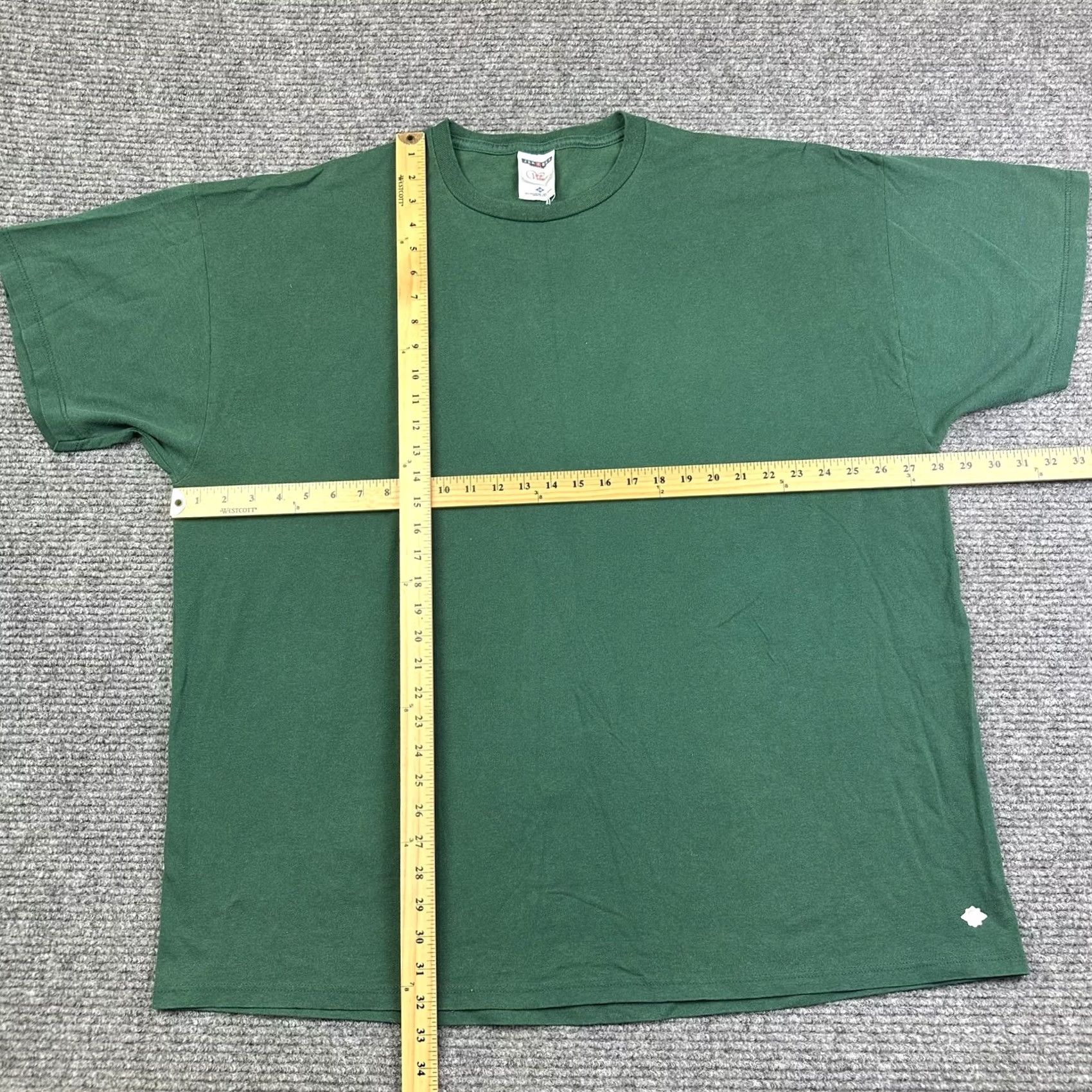 Jerzees VINTAGE Jerzees T-Shirt Green 2X Women's Short Sleeve Blank 90s Basic Crew Neck Clothing Womens Size XXL / US 16-18 / IT 52-54 - 4 Thumbnail
