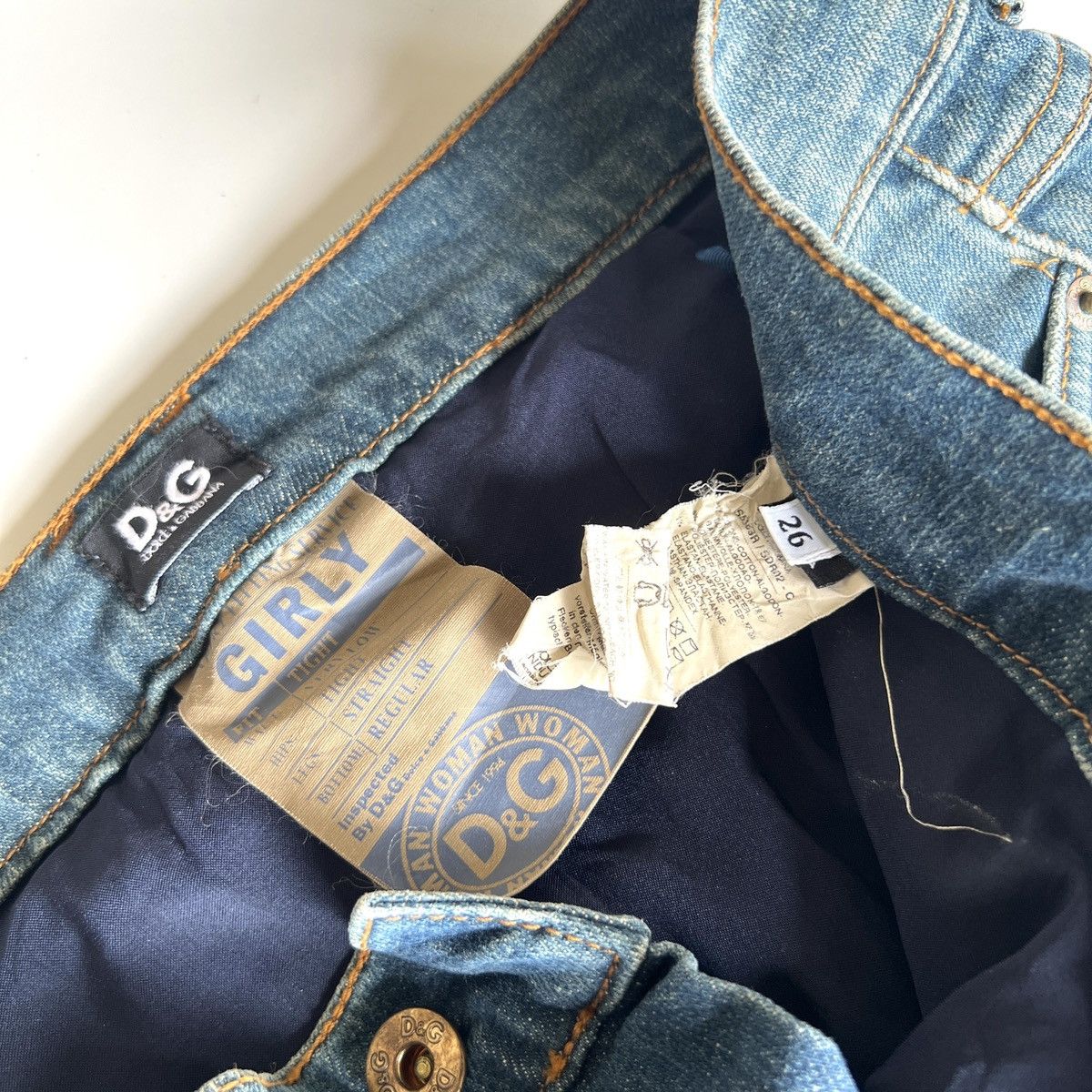Other D&G Low Waist Studded Stretch Jeans Size 26" / US 2 / IT 38 - 5 Thumbnail