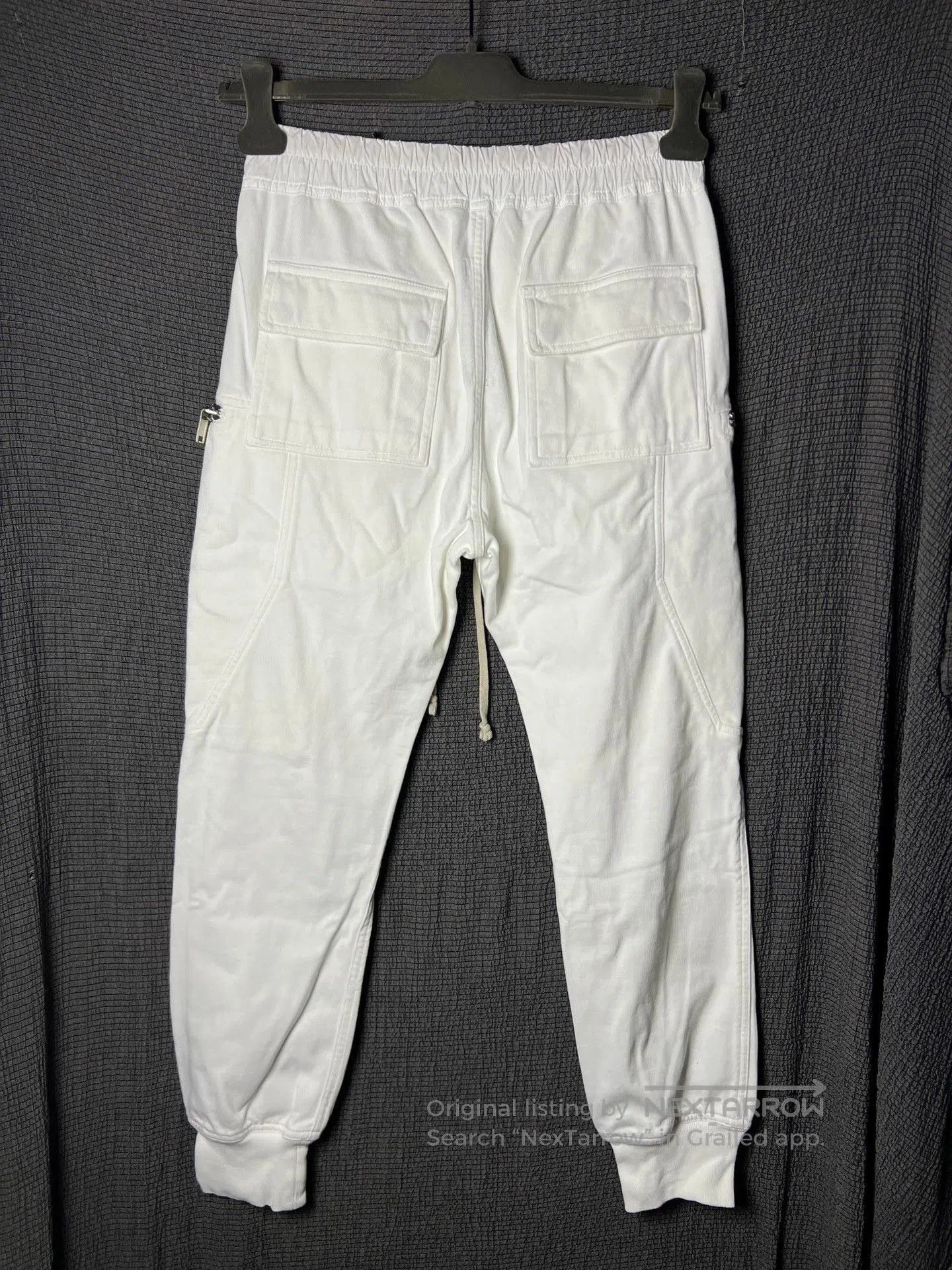 Rick Owens Rick Owens 20ss White Cargo Jogger Pants. Size US 32 / EU 48 - 4 Thumbnail