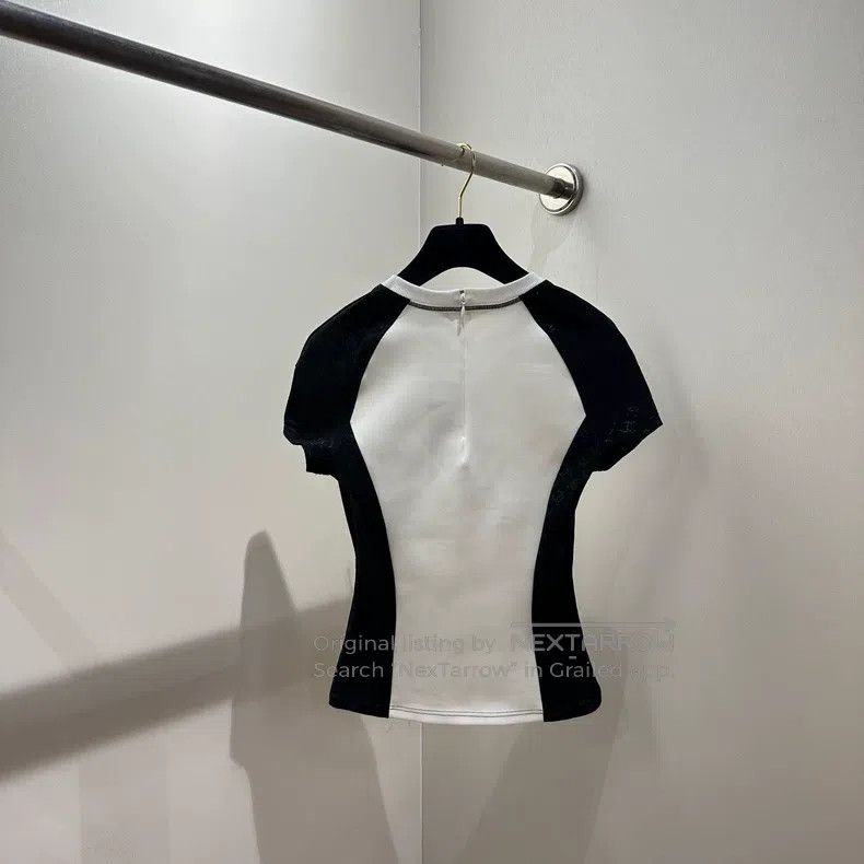 Chanel Chanel 24c color-matched dark pattern logo short sleeves Size XS / US 0-2 / IT 36-38 - 2 Thumbnail