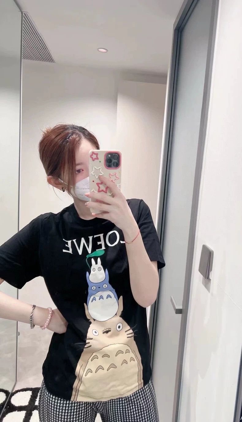 Loewe LOEWE Black short sleeves with dragon and cat patterns Size M / US 6-8 / IT 42-44 - 6 Thumbnail