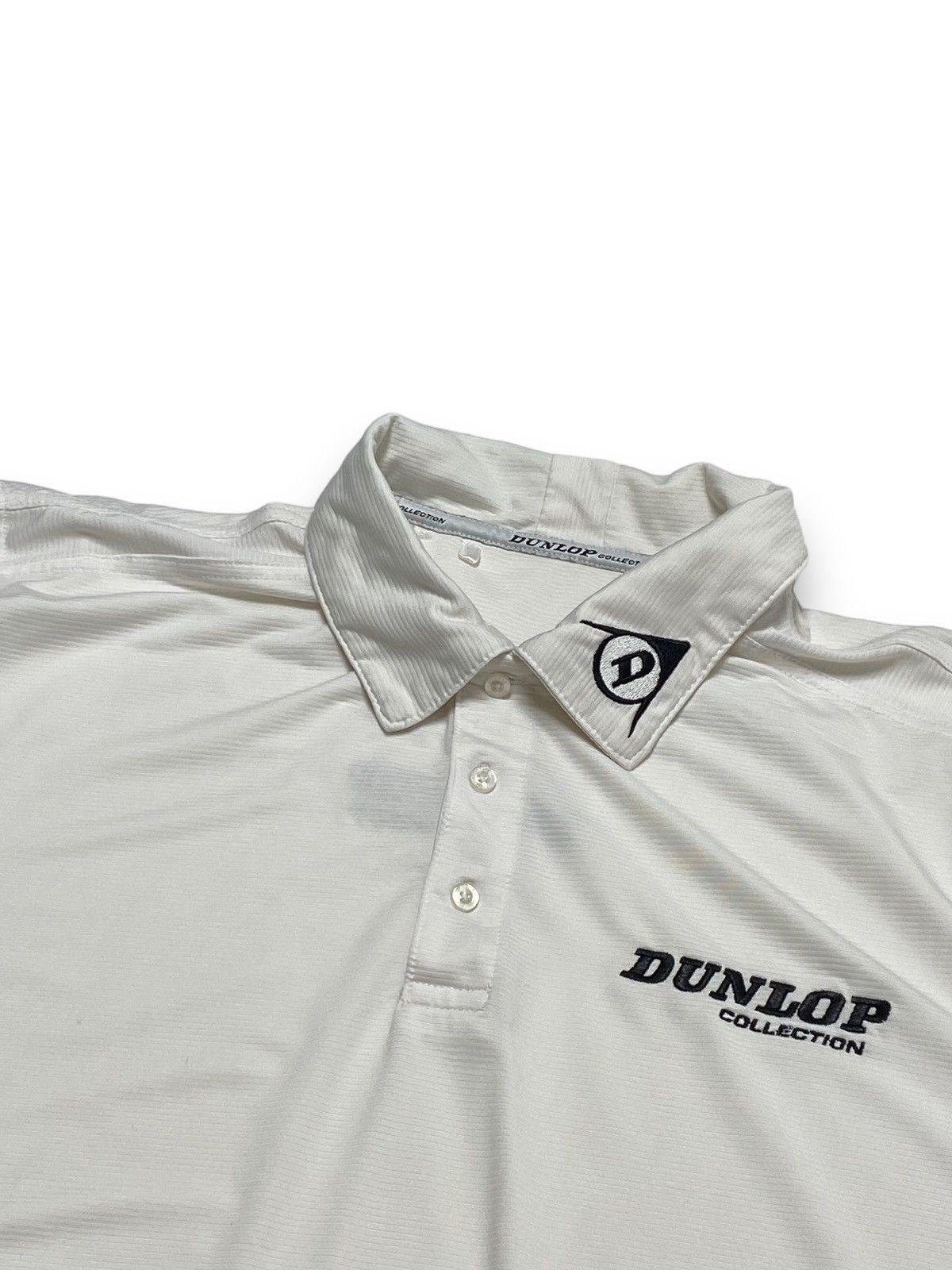 Dunlop Vintage DUNLOP White Polo Shirt Size US M / EU 48-50 / 2 - 2 Thumbnail